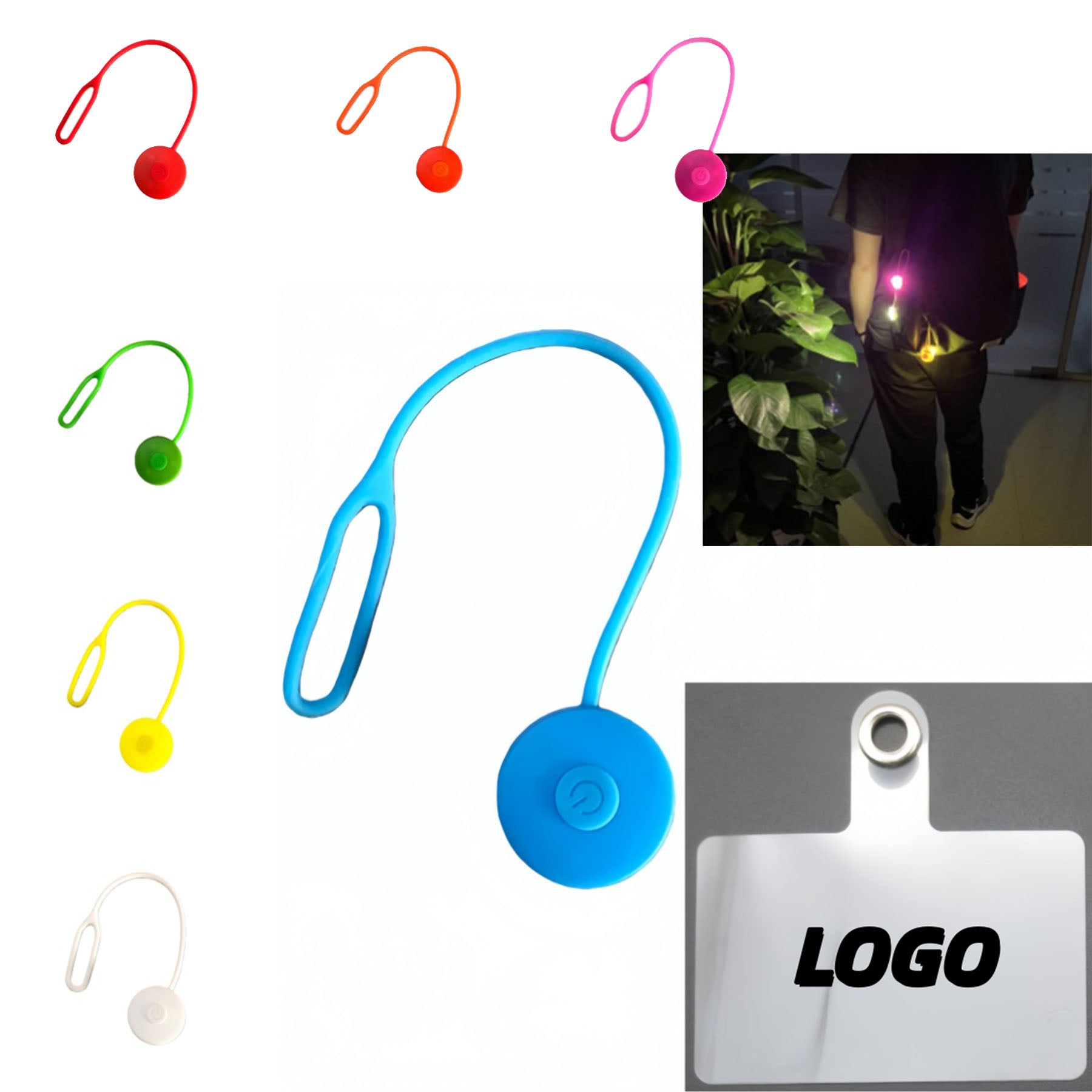 Outdoor LED Silicone Backpack Light