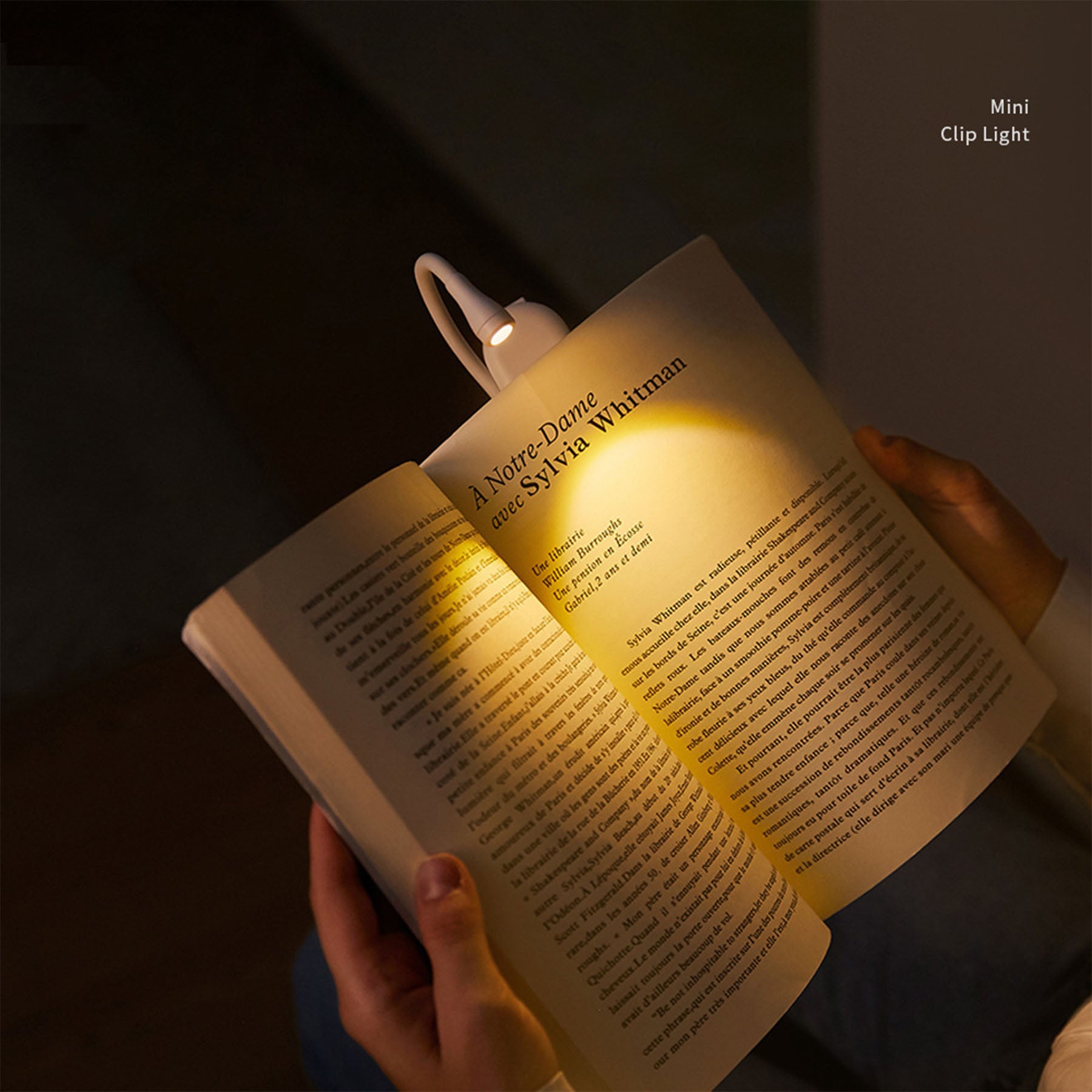 Rechargeable Mini Led Reading Clip Book Light