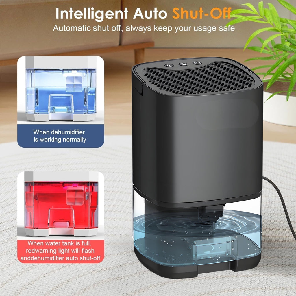 LED Color - changing Light Bedroom Dehumidifier