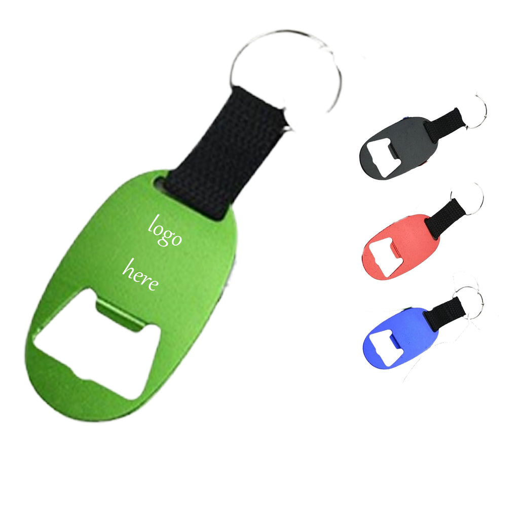 Aluminum Bottle Opener With Key Ring