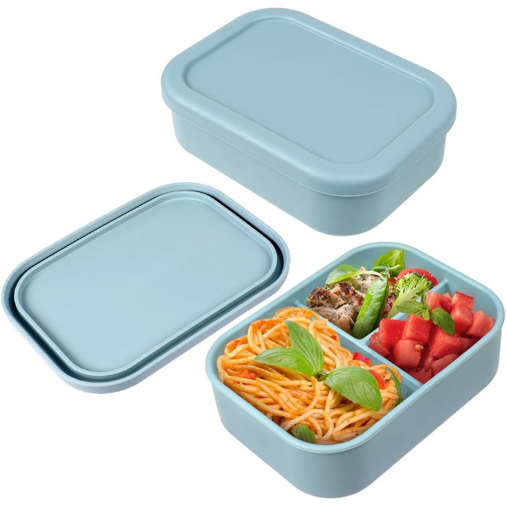 3 Compartment Leak Proof Silicone Bento