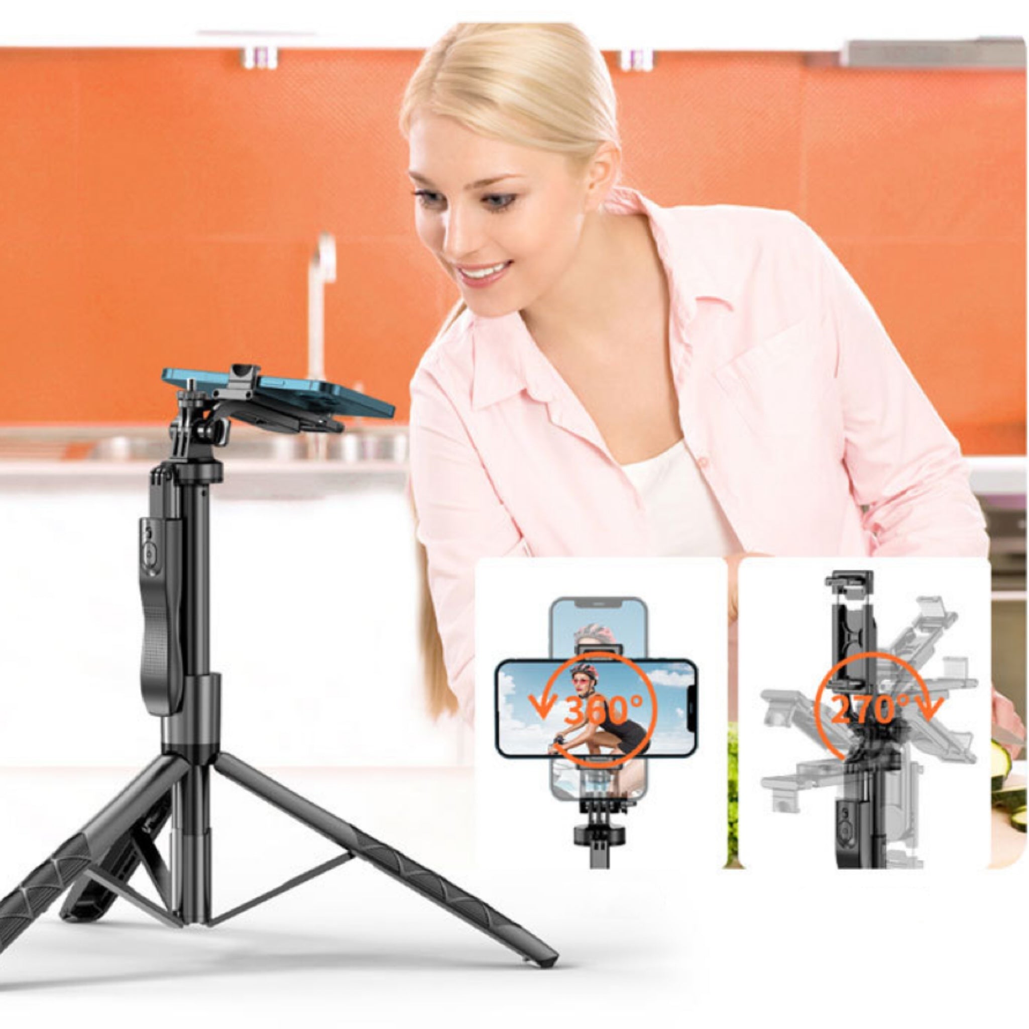 Telescopic Tripod Phone Stand