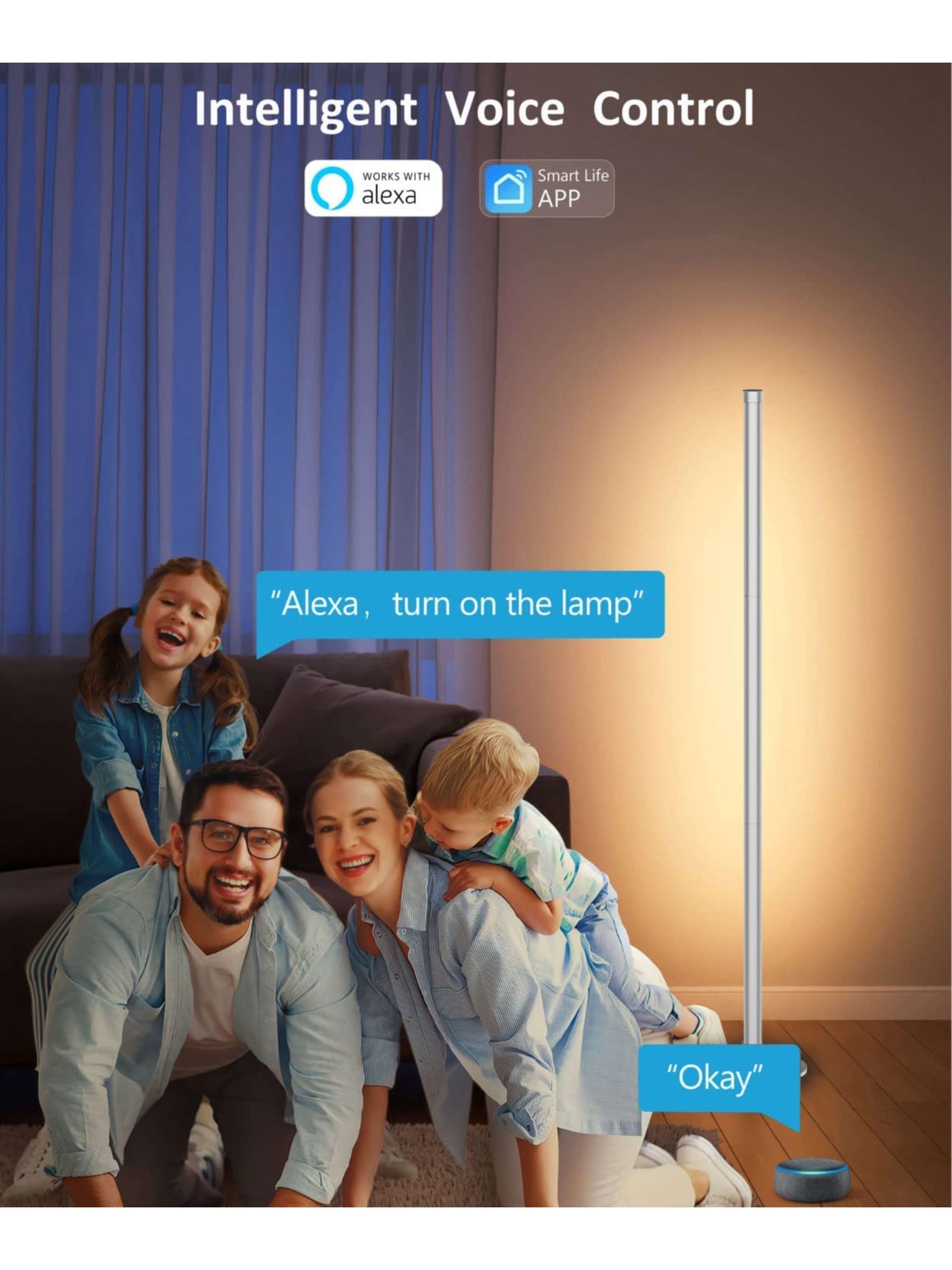 RGB Corner Lamp Mood Lighting Bluetooth APP Control Dimmable