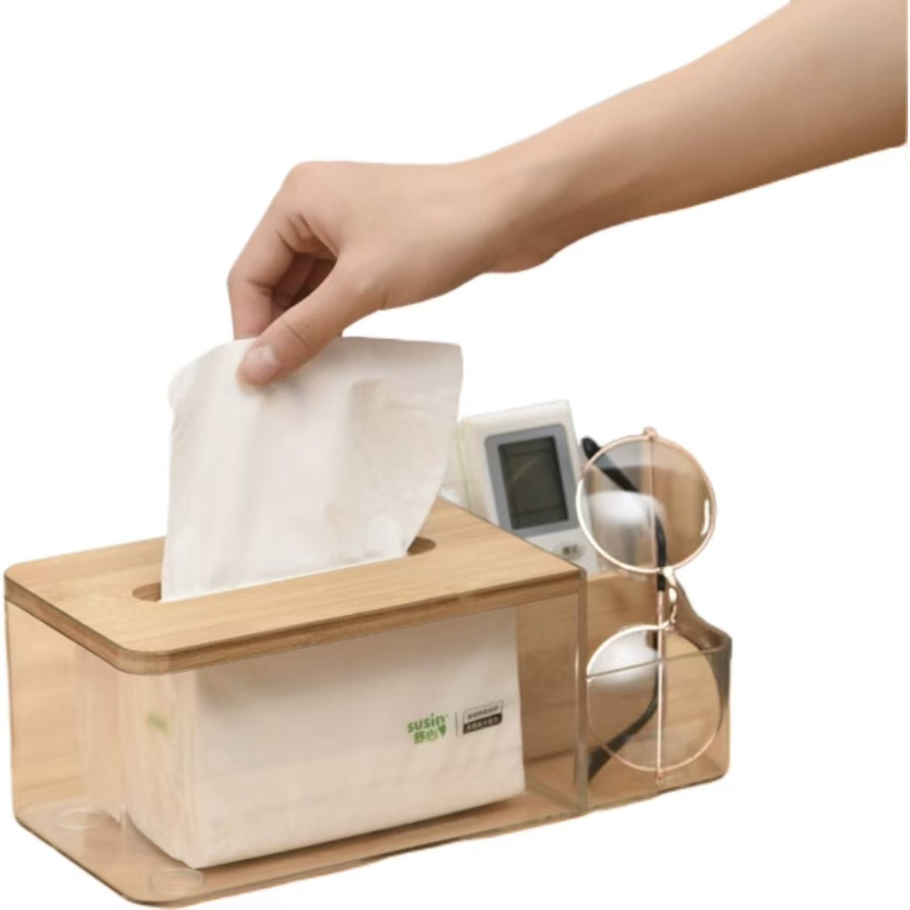 Transparent Tissue Box