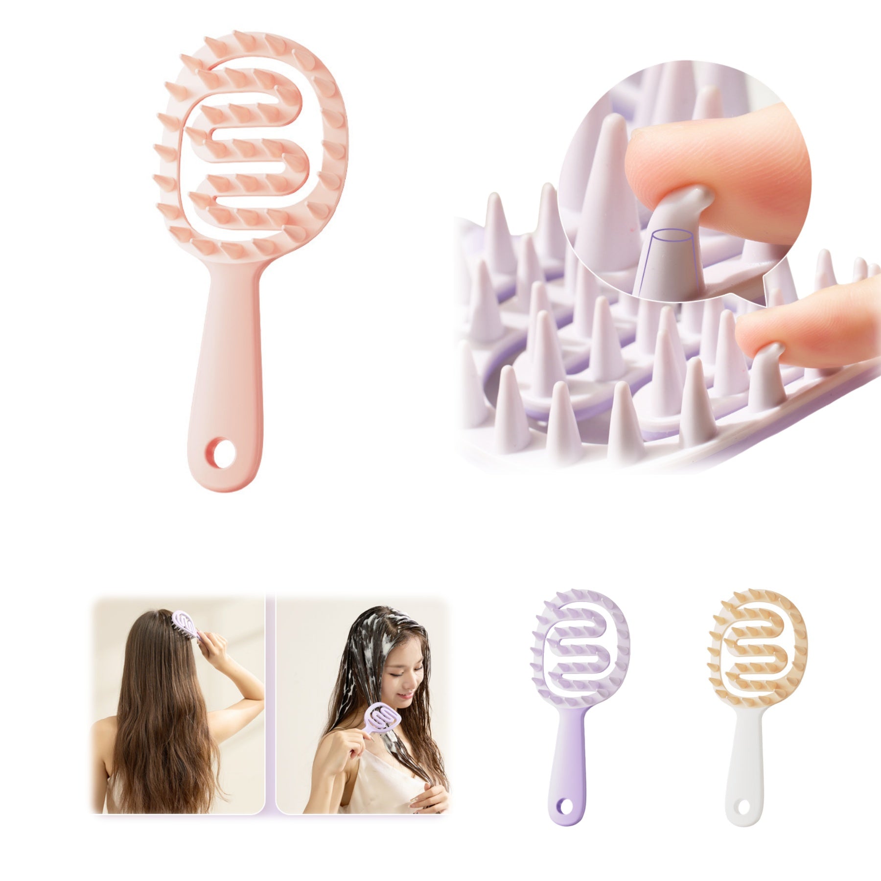 Soft Gel Massage Comb