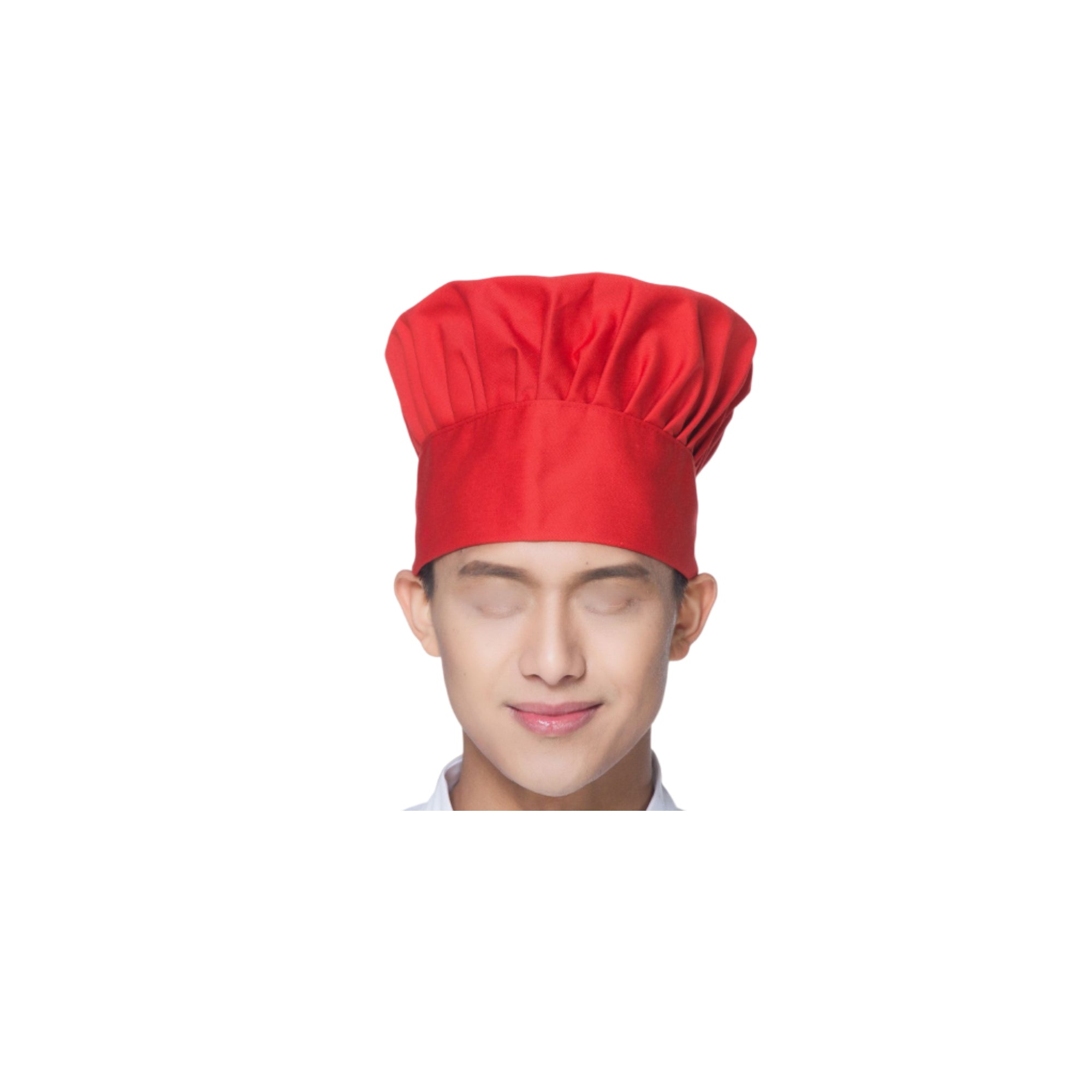 Chef Hat For Adult Elastic Band Adjustable Kitchen Baker Cap