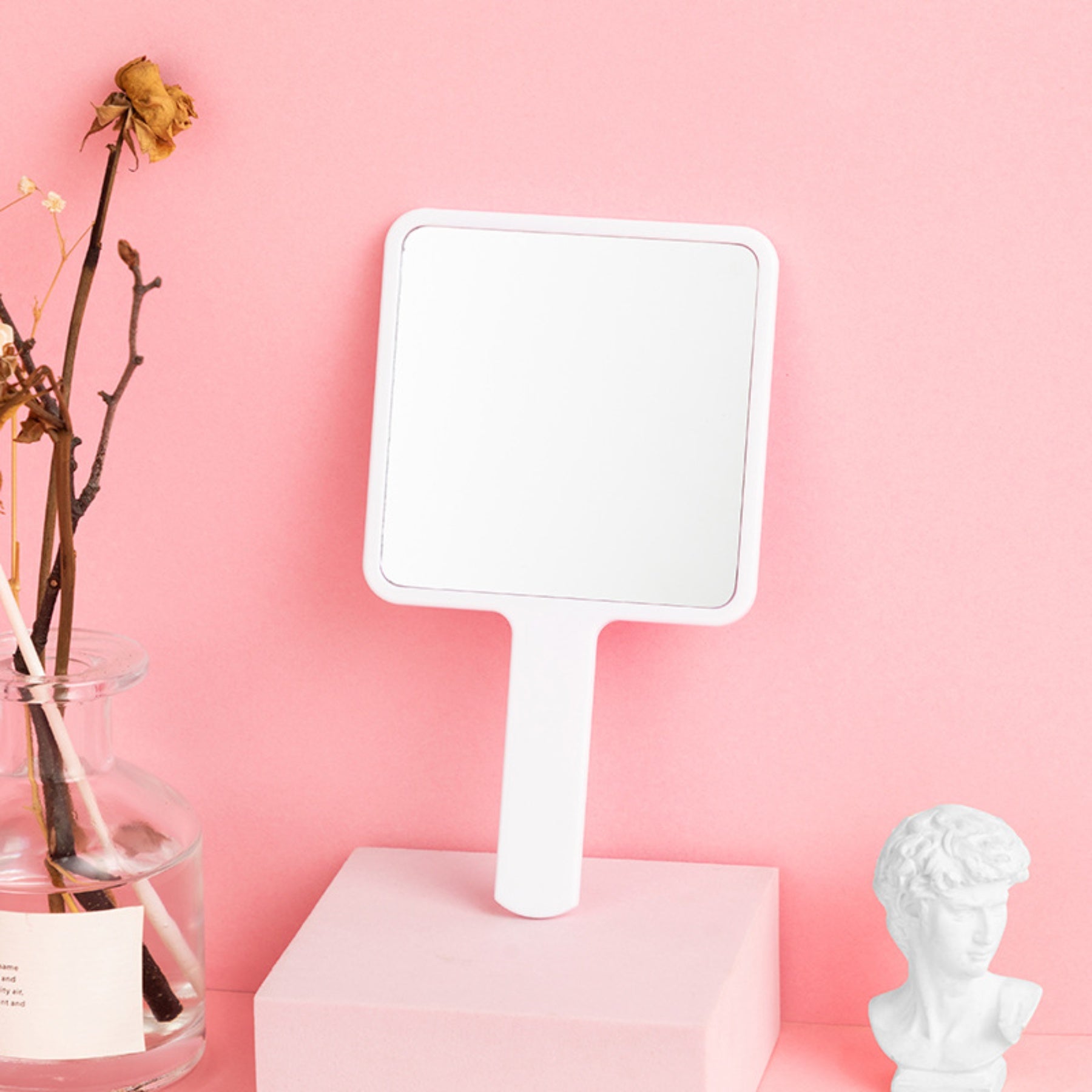 Square Handheld Makeup Mirror