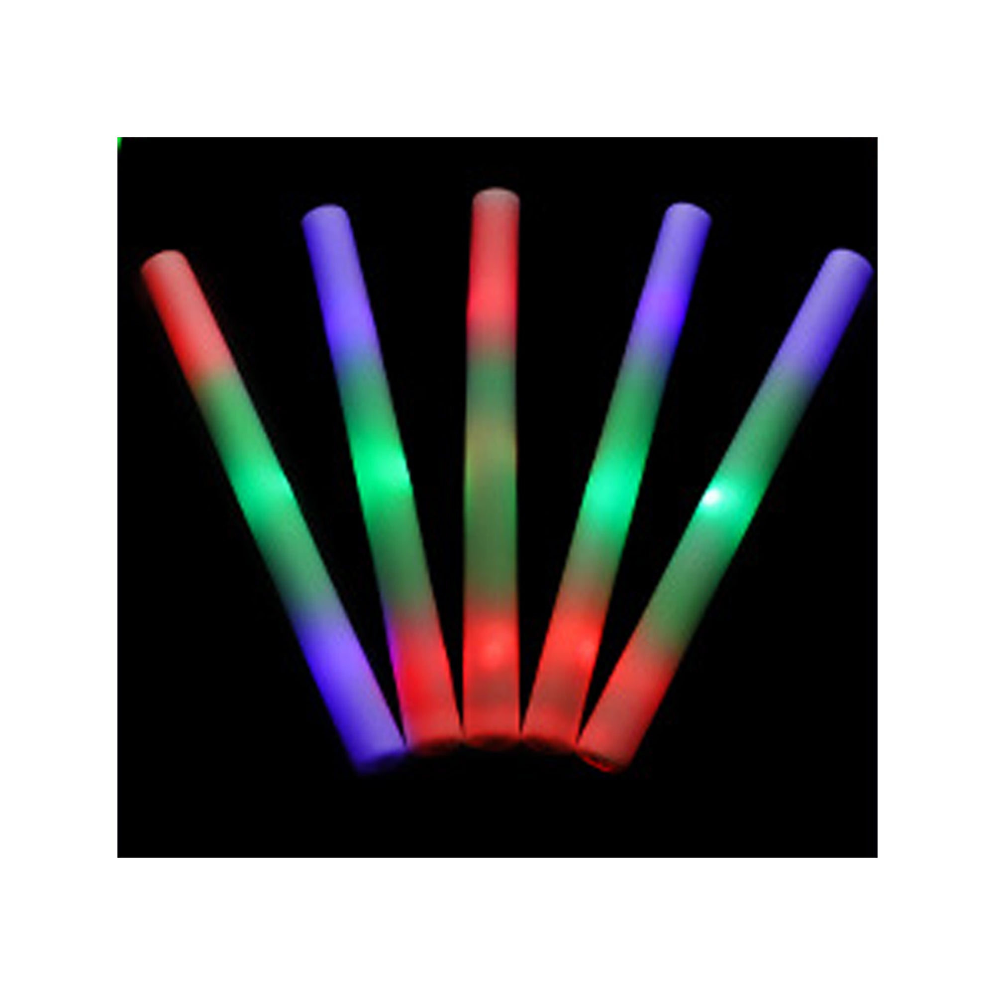 LED Foam Sticks in The Dark