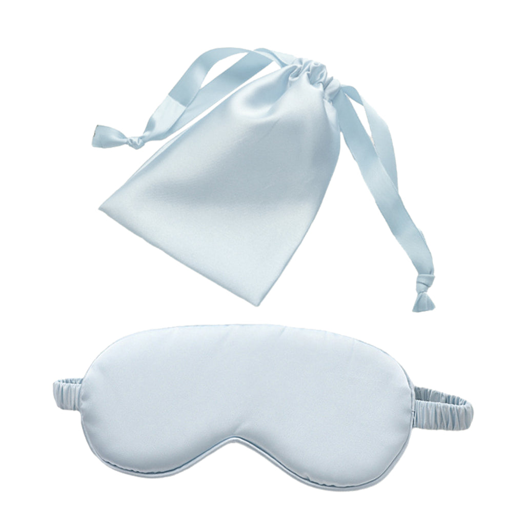 Imitation Silk Storage Eye Mask Cloth Bag Two-Piece Set