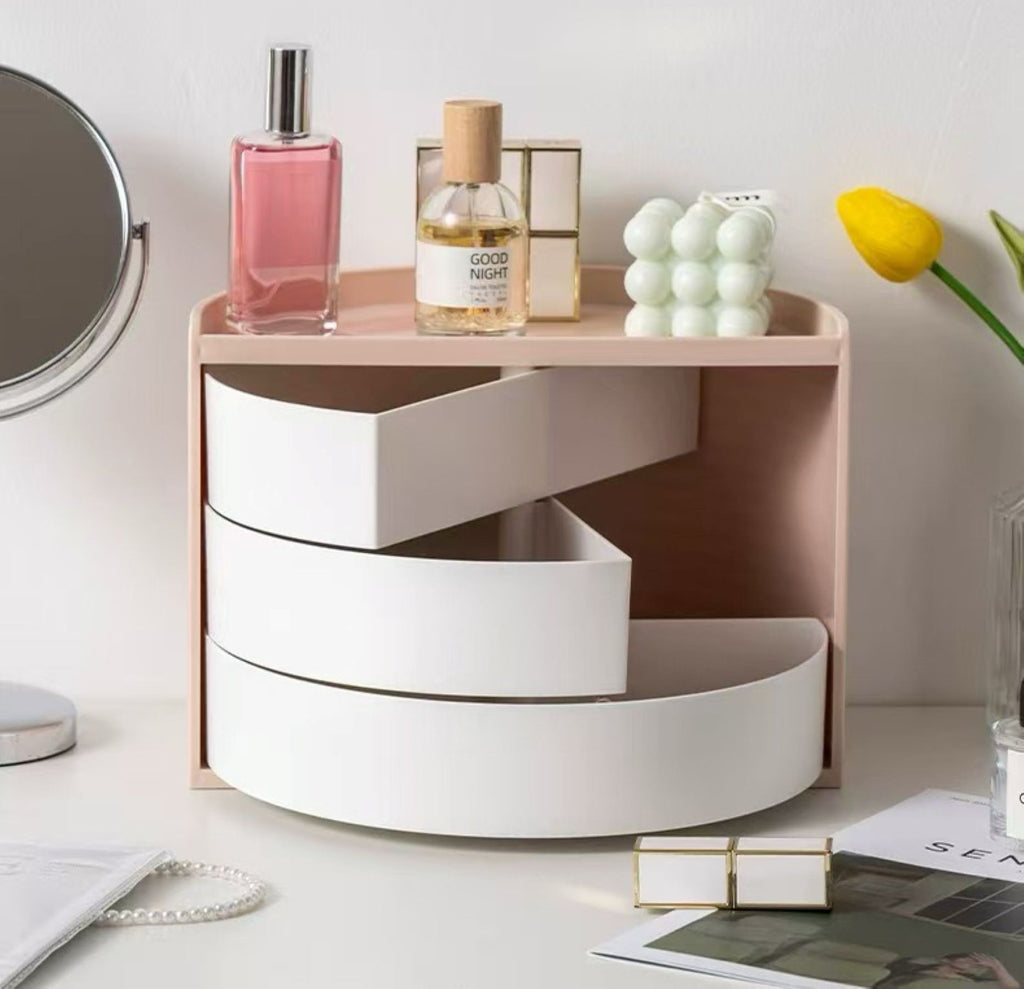 Rotatable Multi-functional Cosmetic Storage Box