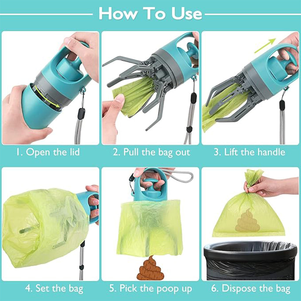 Portable Dog Claw Poop Scooper