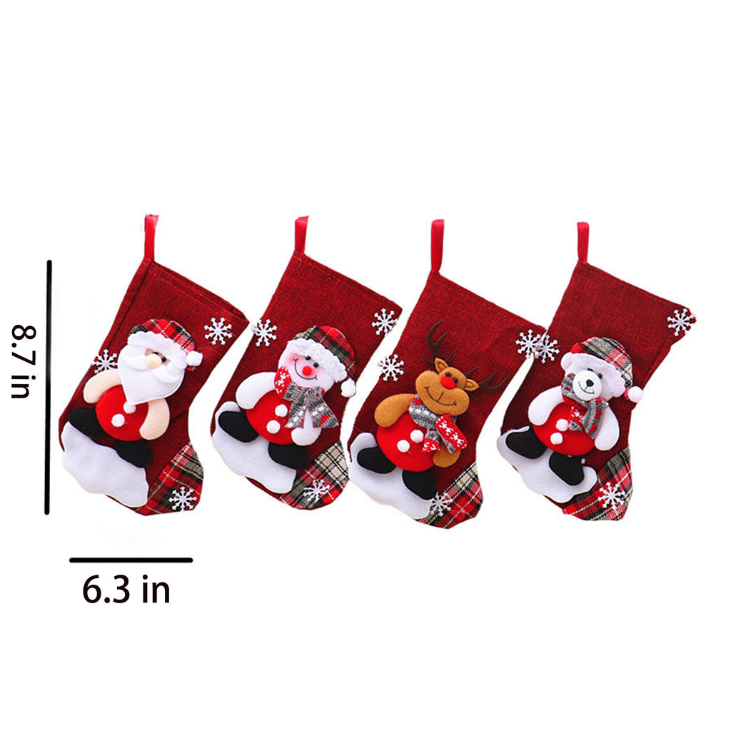 Christmas Sock Pendant Hanging Ornament Bag