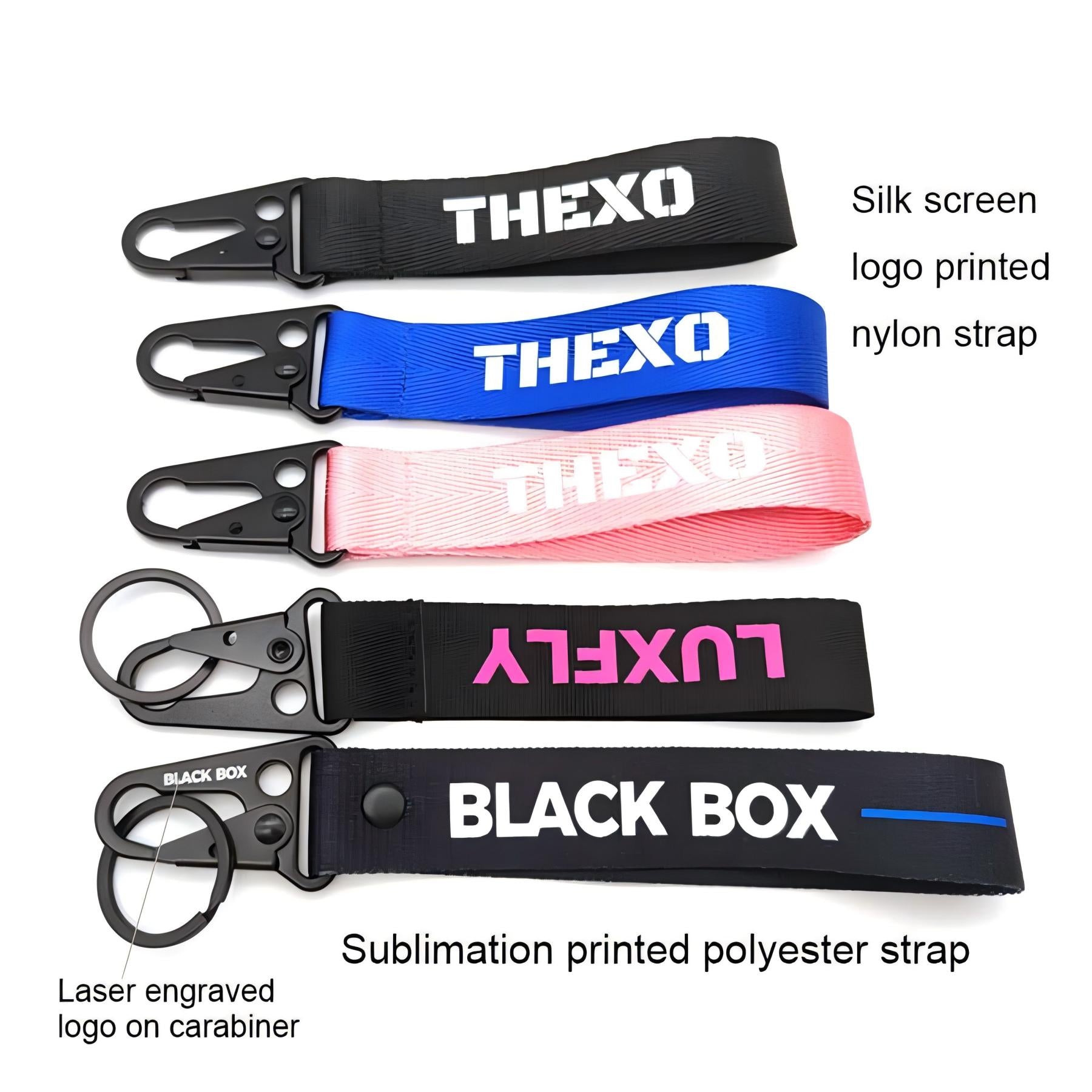 Lanyard Keychain With Metal Buckle