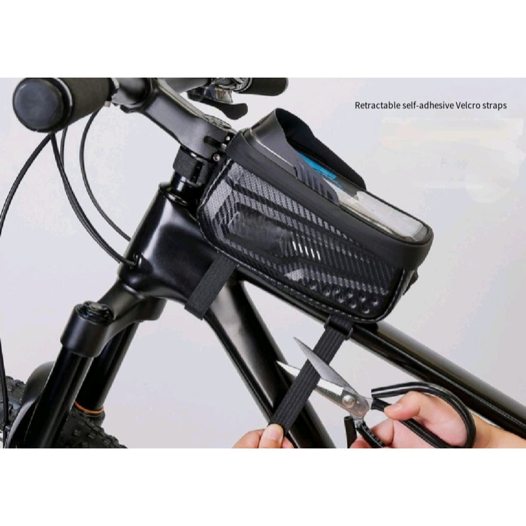 MTB Top Tube Bag EVA Waterproof Touchscreen Trim To Fit