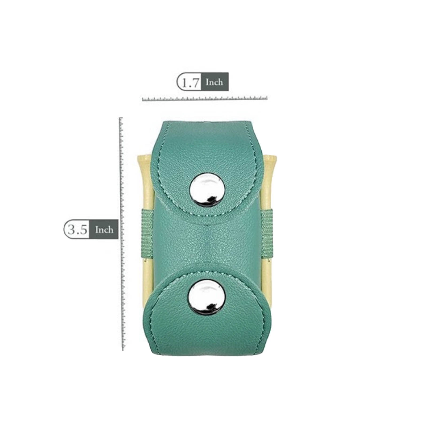 PU Leather Golf Ball Holder Tees Storage Waist Pouch