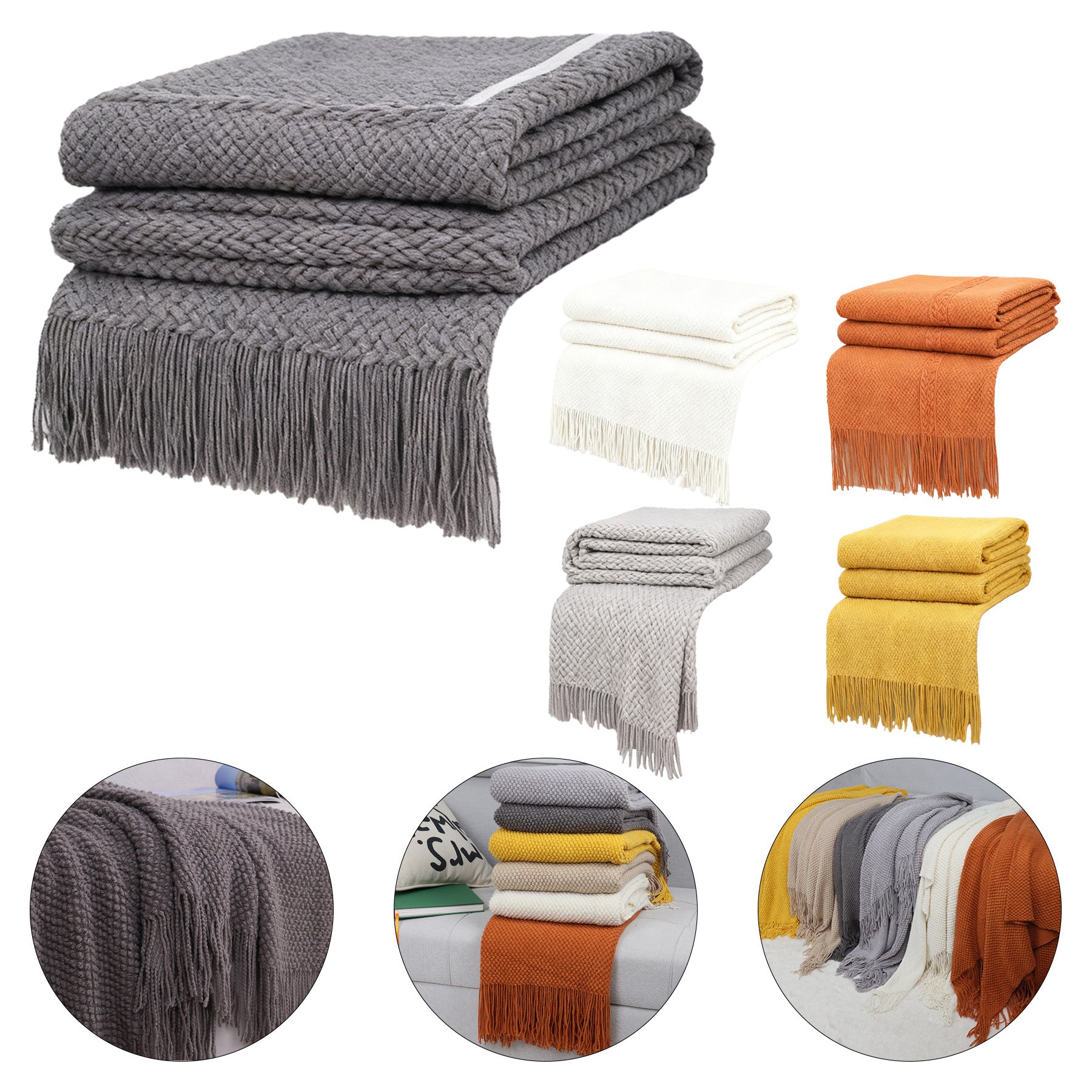 Corn Kernel Cord Blanket Nap Blanket