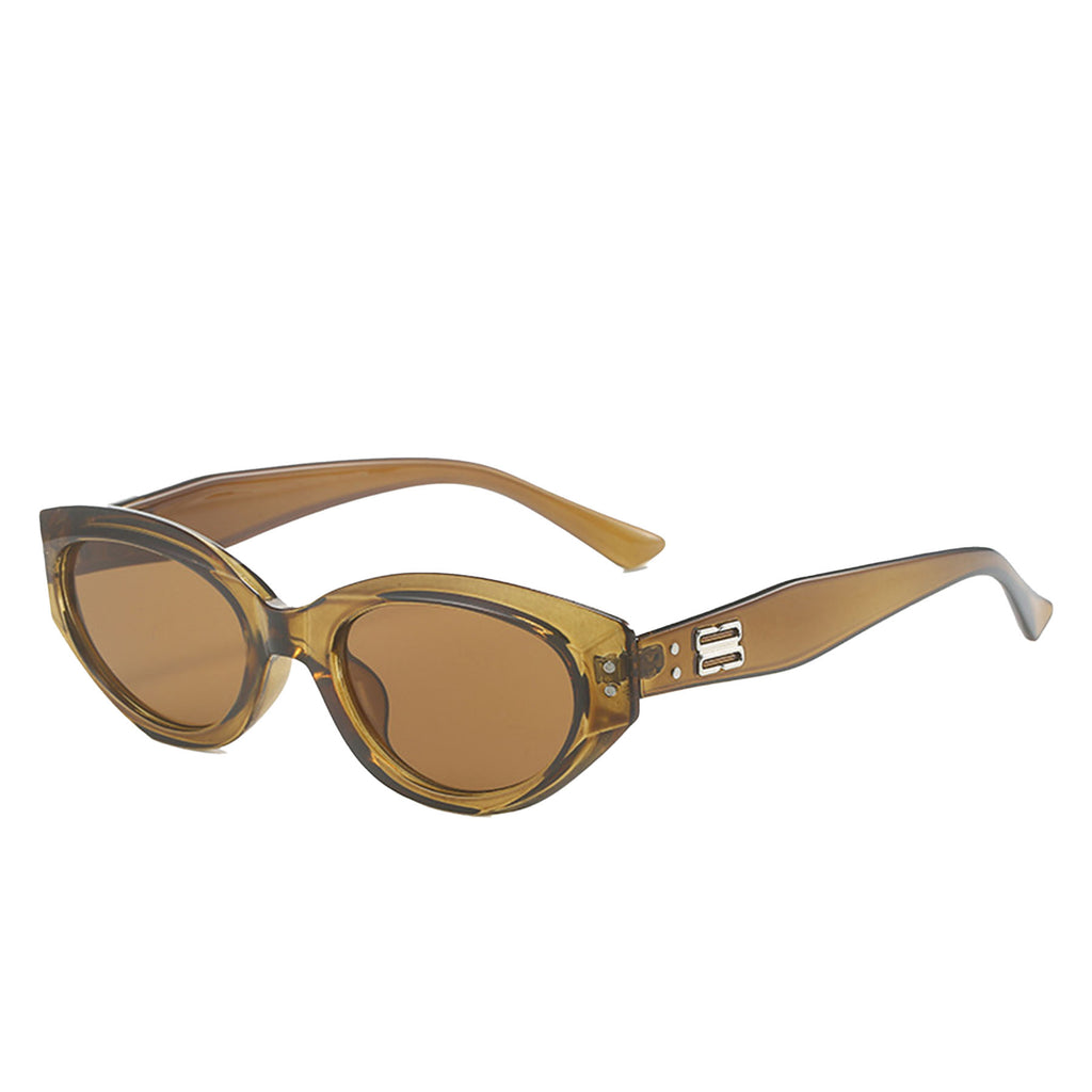 Fashion Oval Vintage Eye Sunglasses