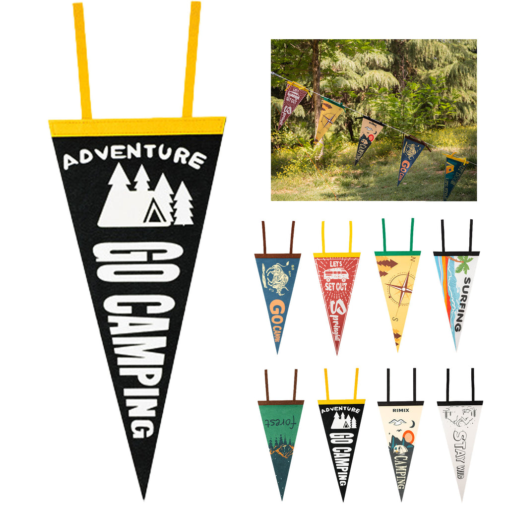 Camping Felt Triangle Flag