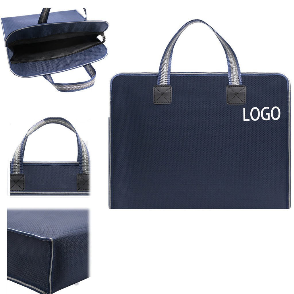 Waterproof Hand - held Zipper Canvas File Bag
