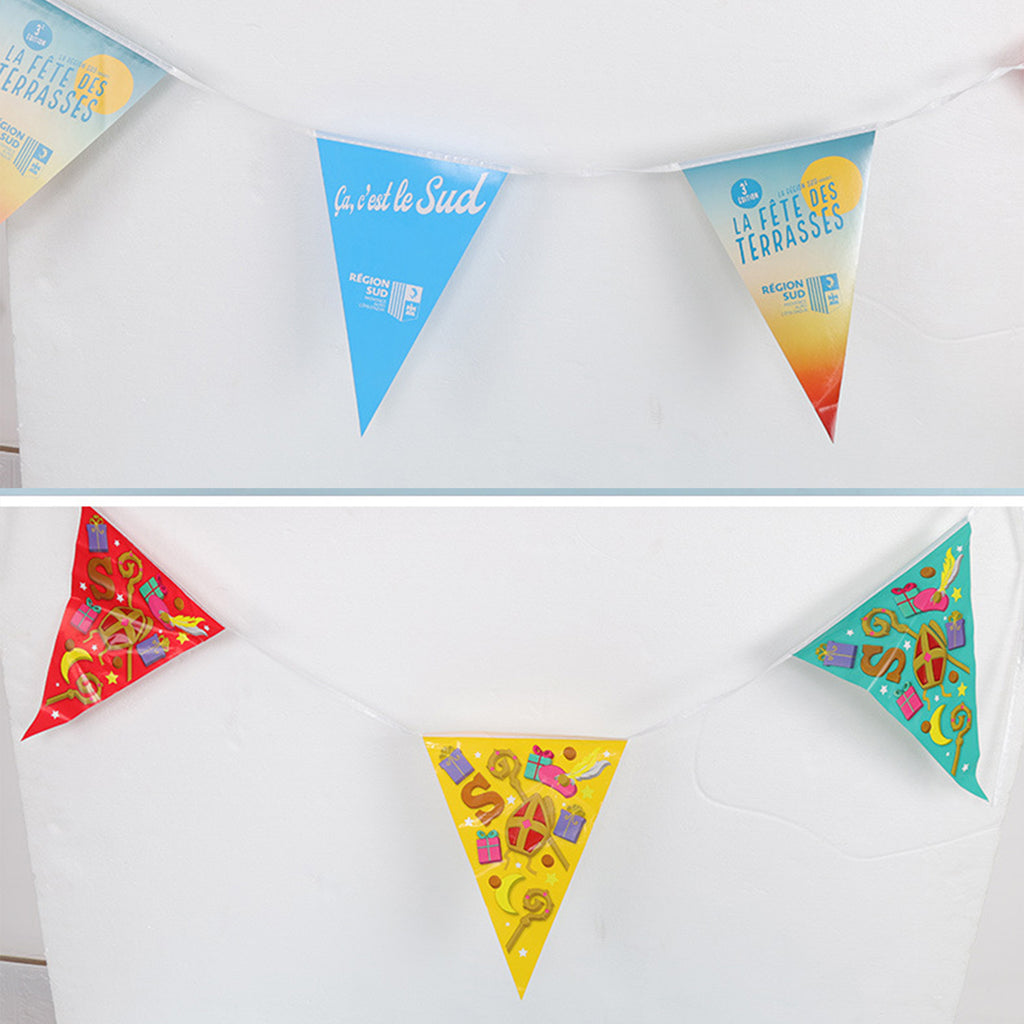 Customizable Triangular Bunting Flag Decoration