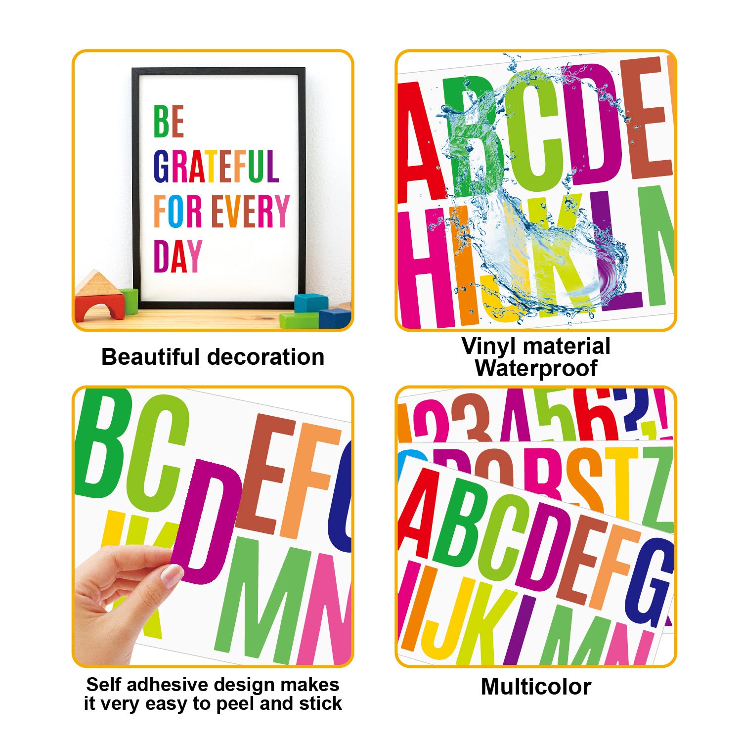 3" Letter Sticker