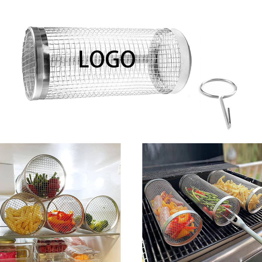 Stainless Steel Smoking Cage Style Roller Grill