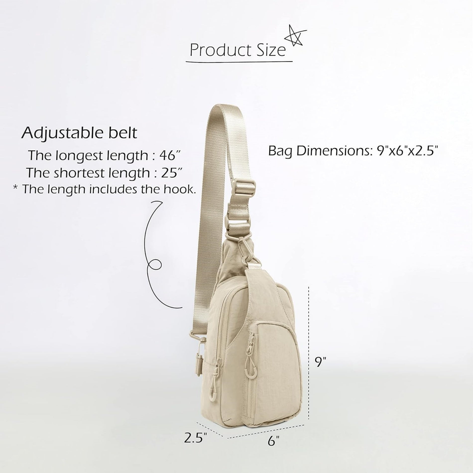 Everyday Crossbody Bag With Adjustable Strap