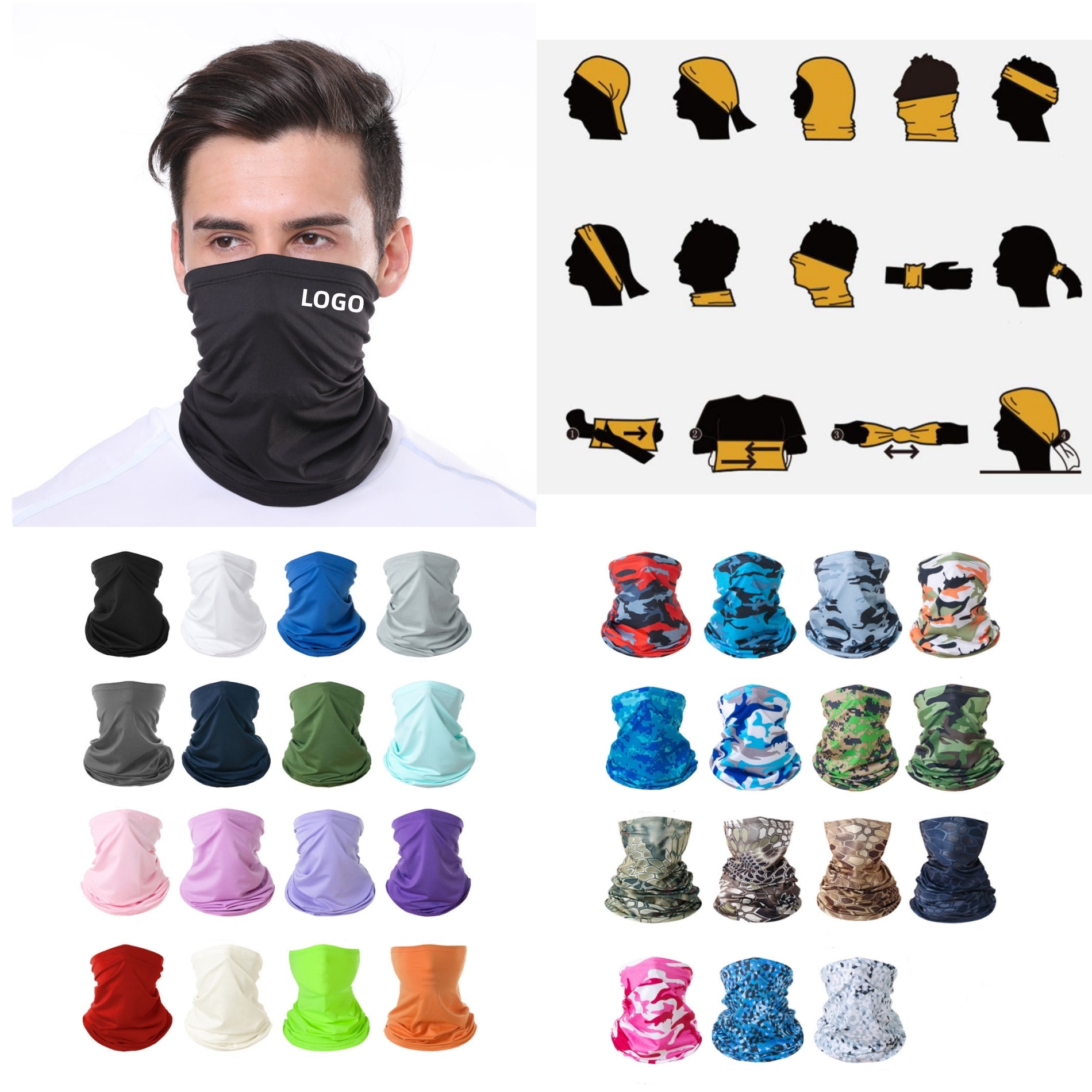 Face Mask Multi-Functional Bandana