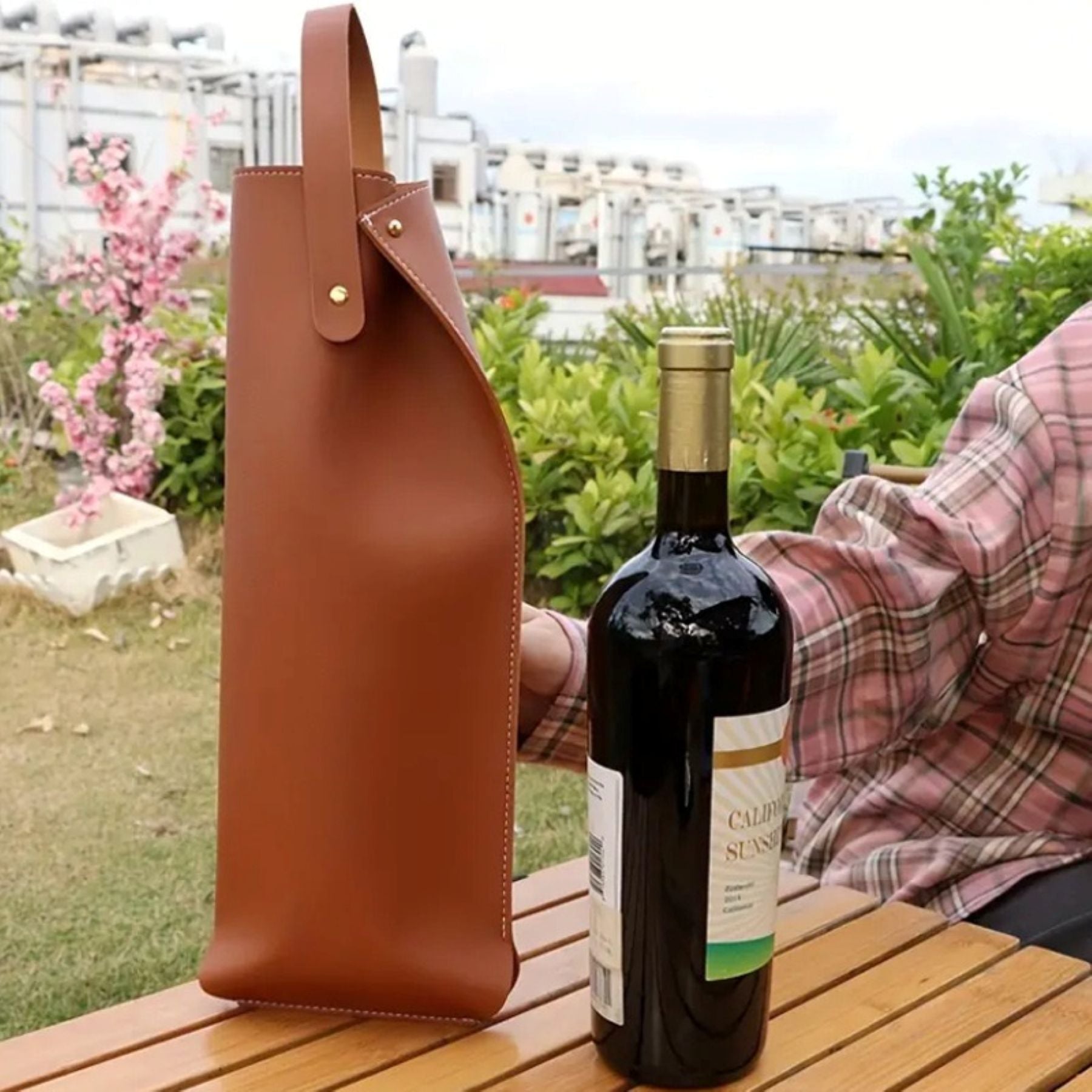 Single Red Wine Packaging Bag