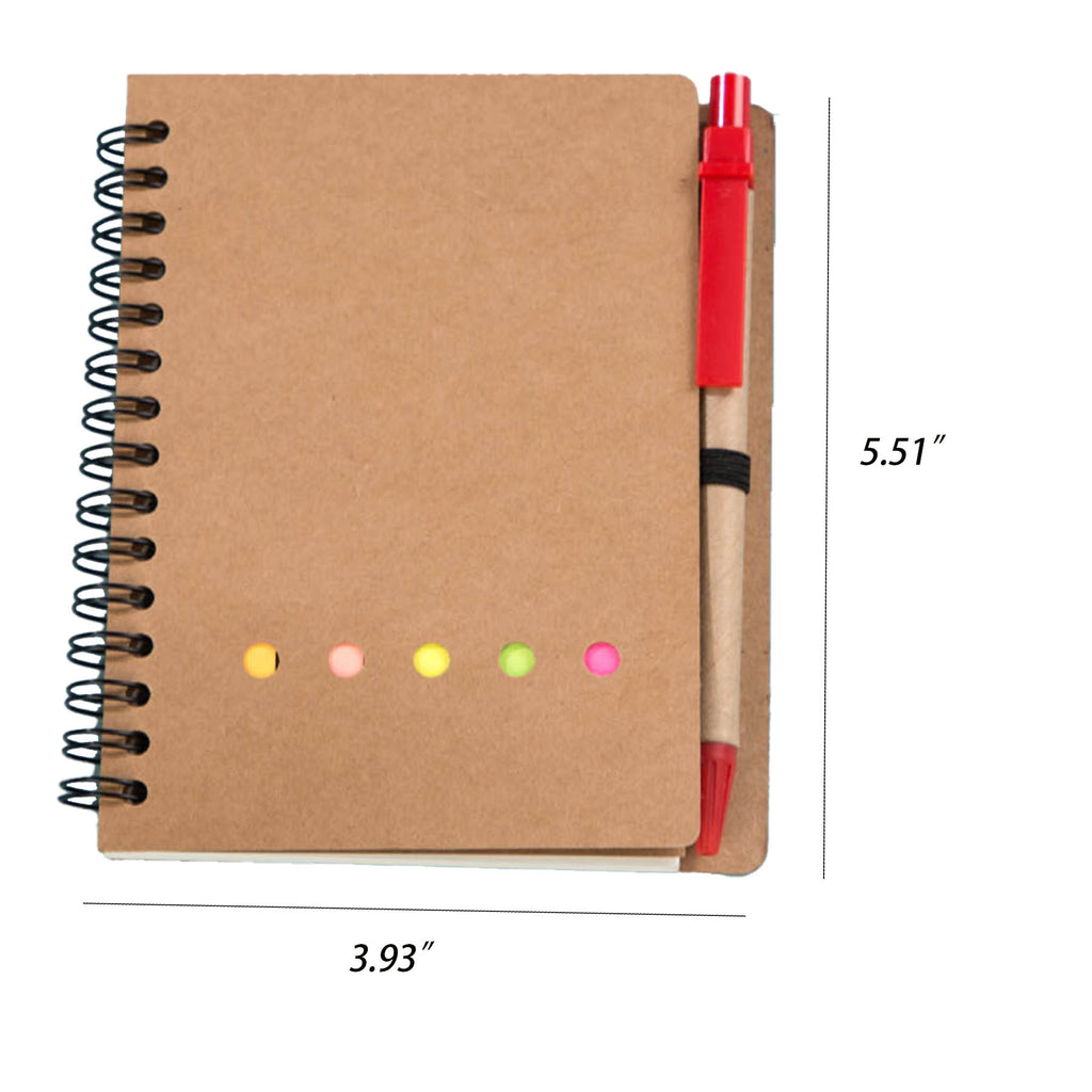 Eco Magnetic Notebook W/ Sticky Notes & Pen