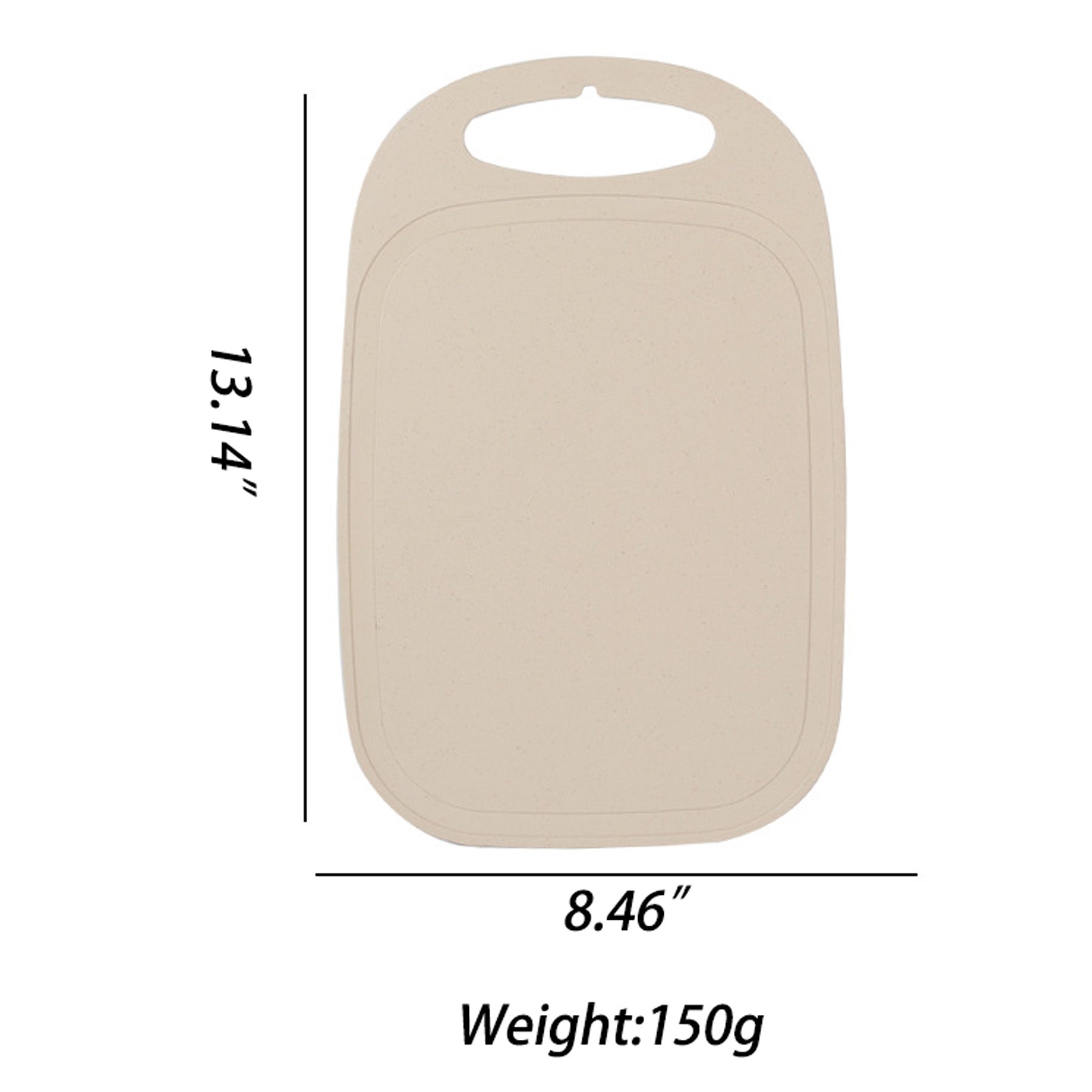 Wheat Straw Oval Hangable Cutting Board