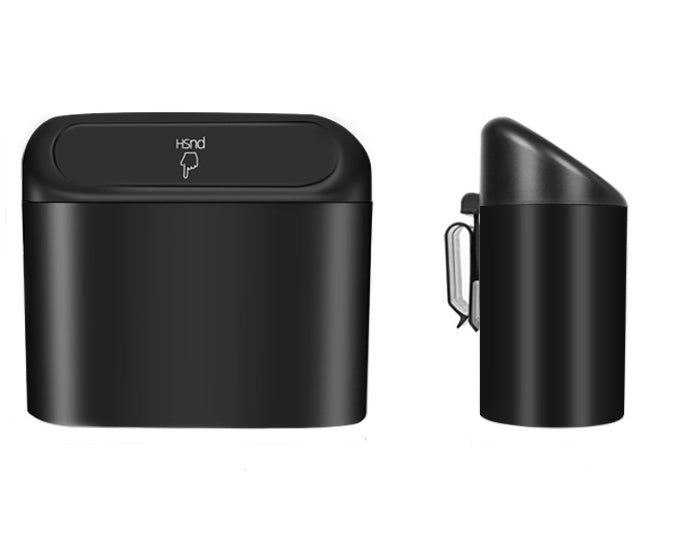 Car Push-On Trash Can With Lid