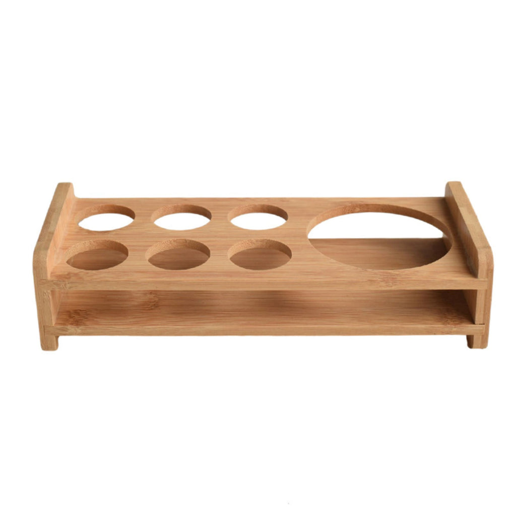 Rustic Wooden Desktop Wine Bottle Holder
