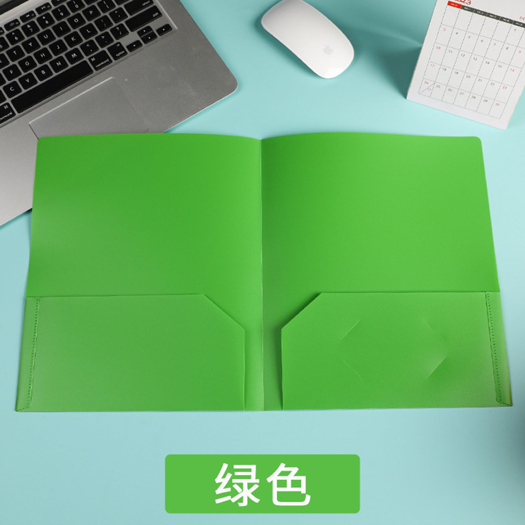 Color Pp Office Study Storage Double Slip Pocket Folders