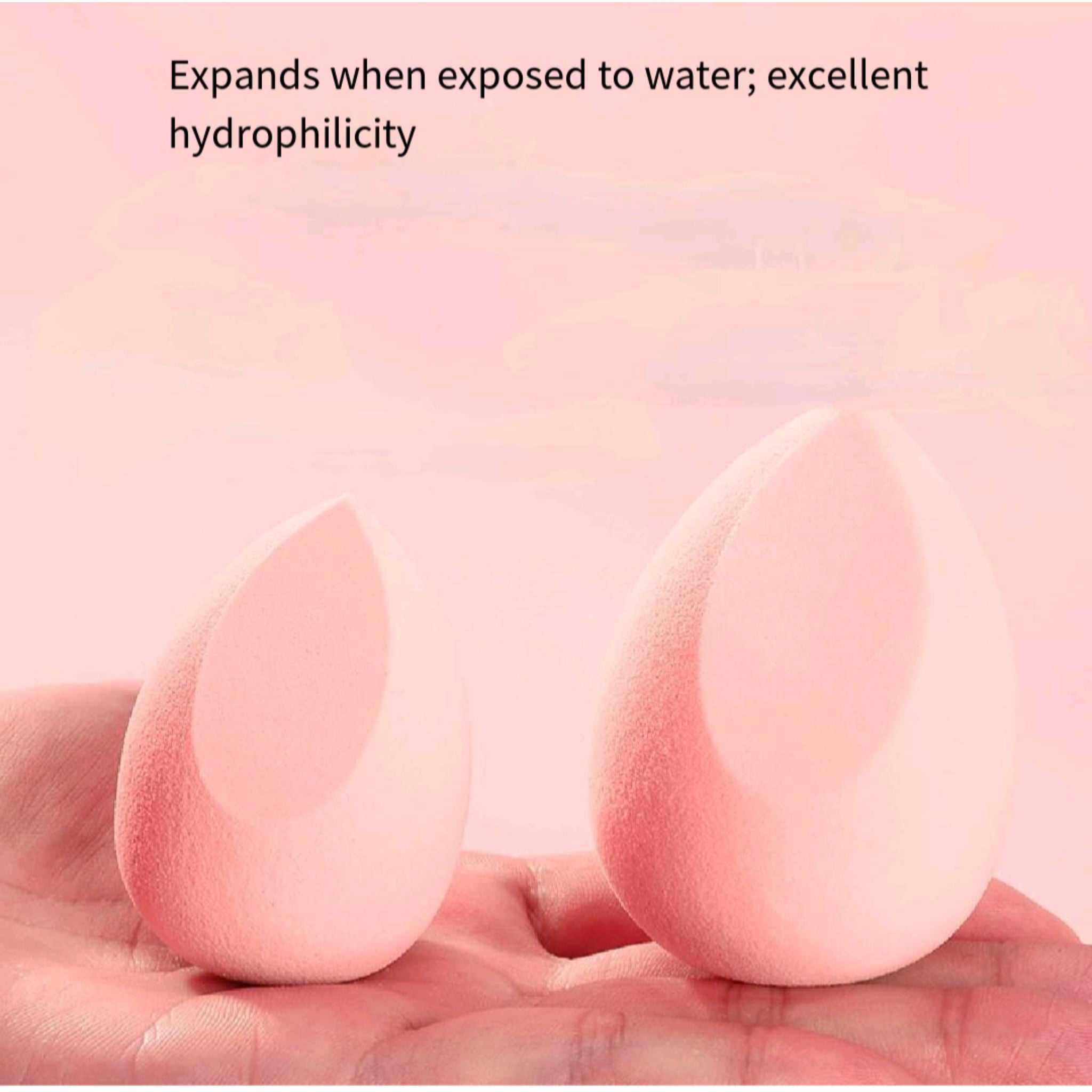 Non Absorbent Beauty Sponge Set Multi Shape Wet Dry Use