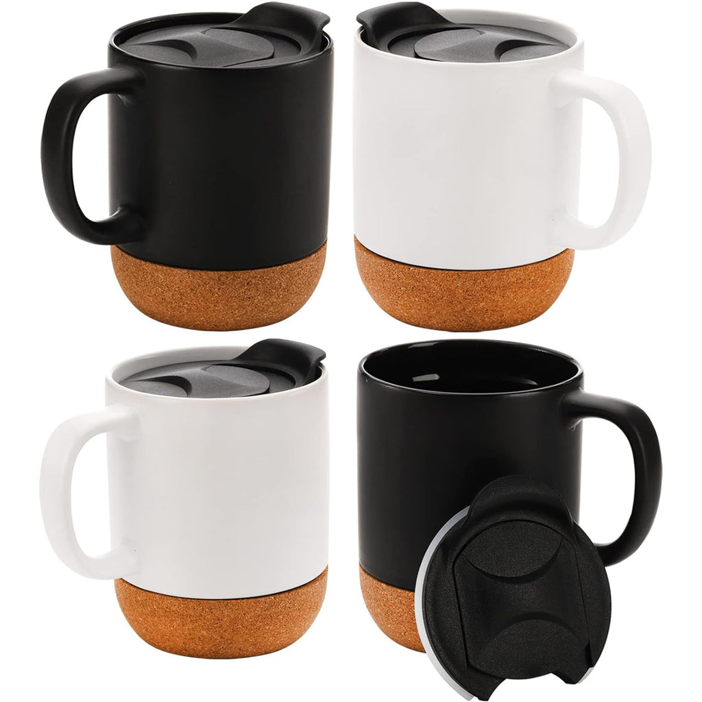 Cork Bottom Ceramic Coffee Mug With Handle