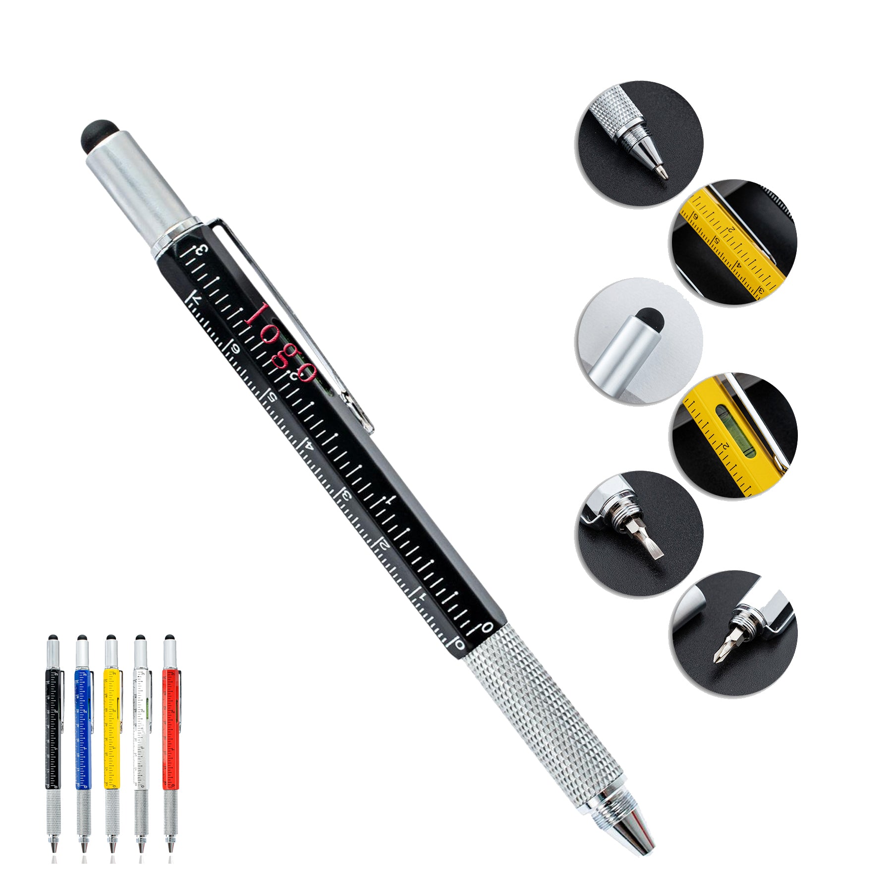 Tool Pen 6 In 1 Stylus Pen