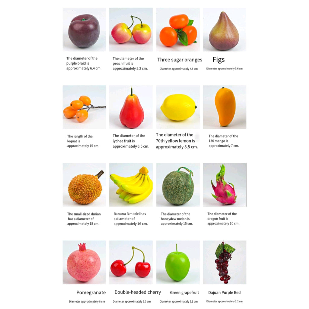 Realistic Artificial Fruits For Photography