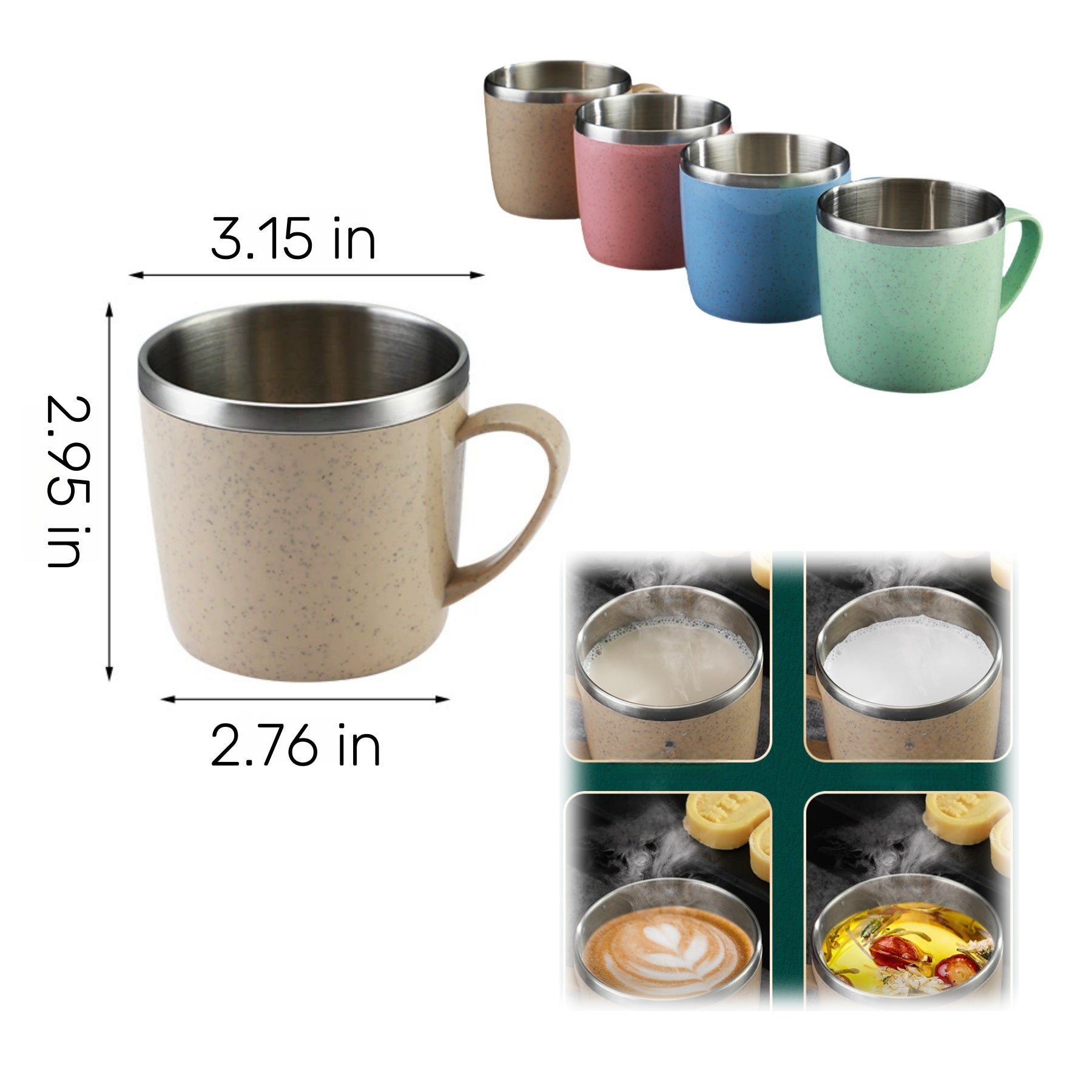 Wheat Straw Children'S Drinking Cup