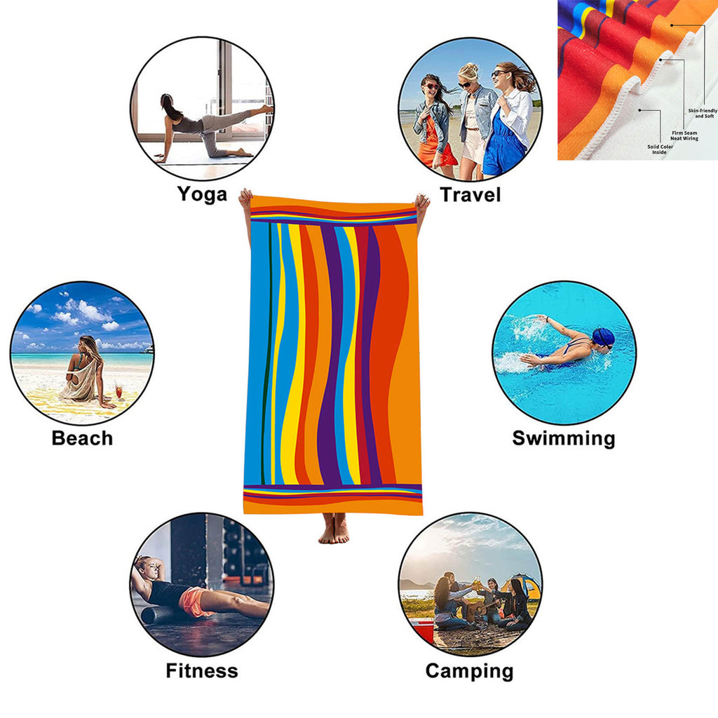 Microfiber Absorbent Beach Towel