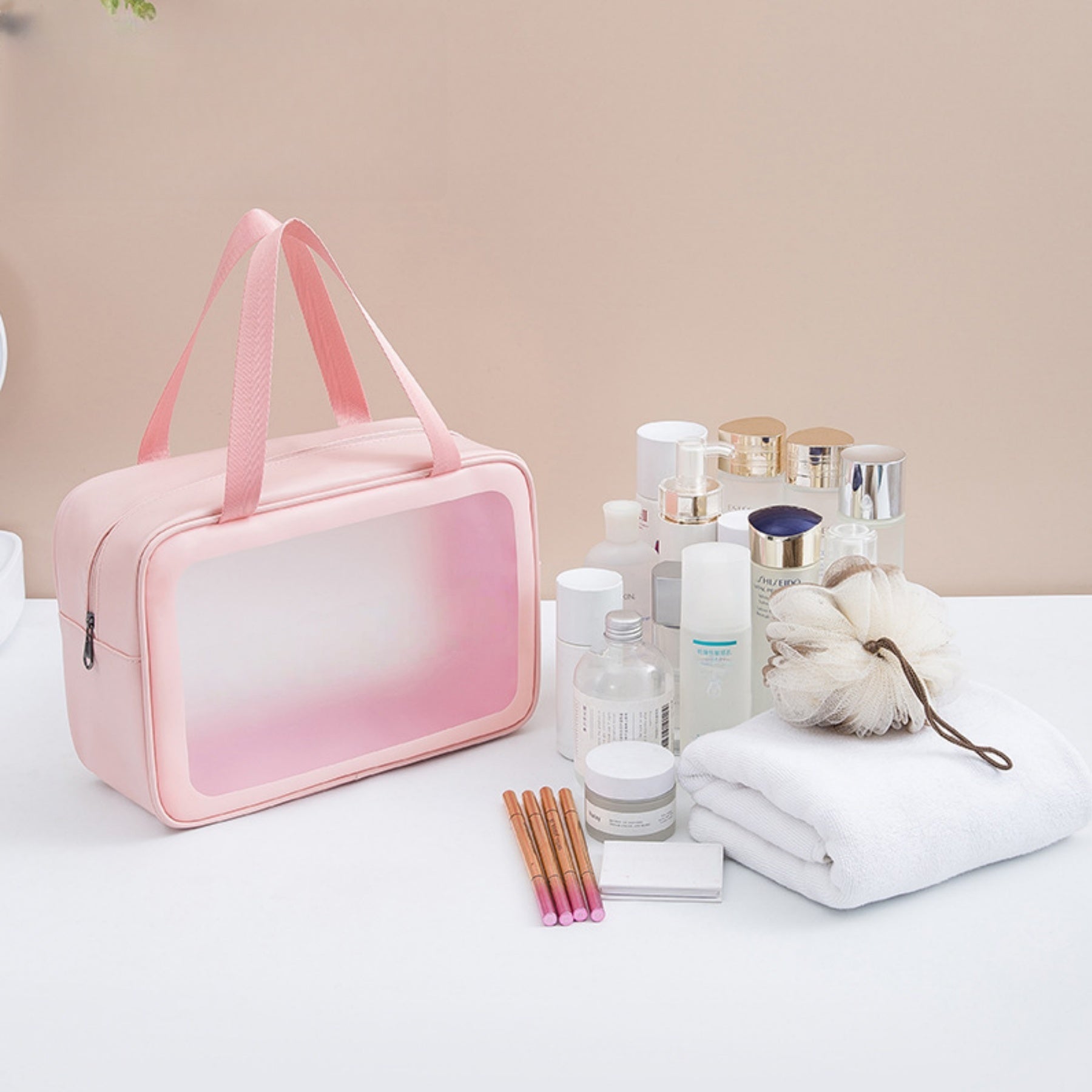 PU Frosted Cosmetic Bag