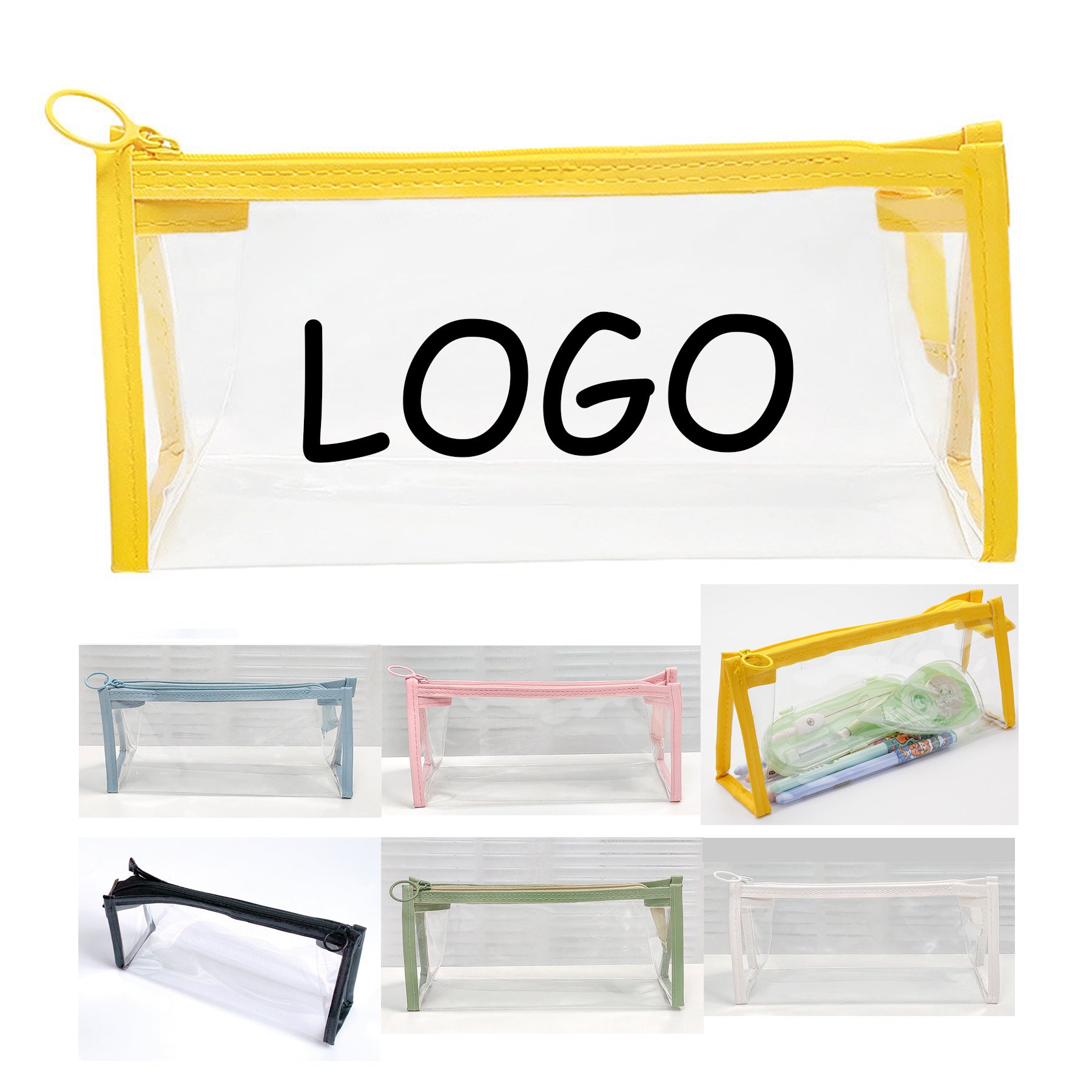 Zippered Clear PVC Pencil Case