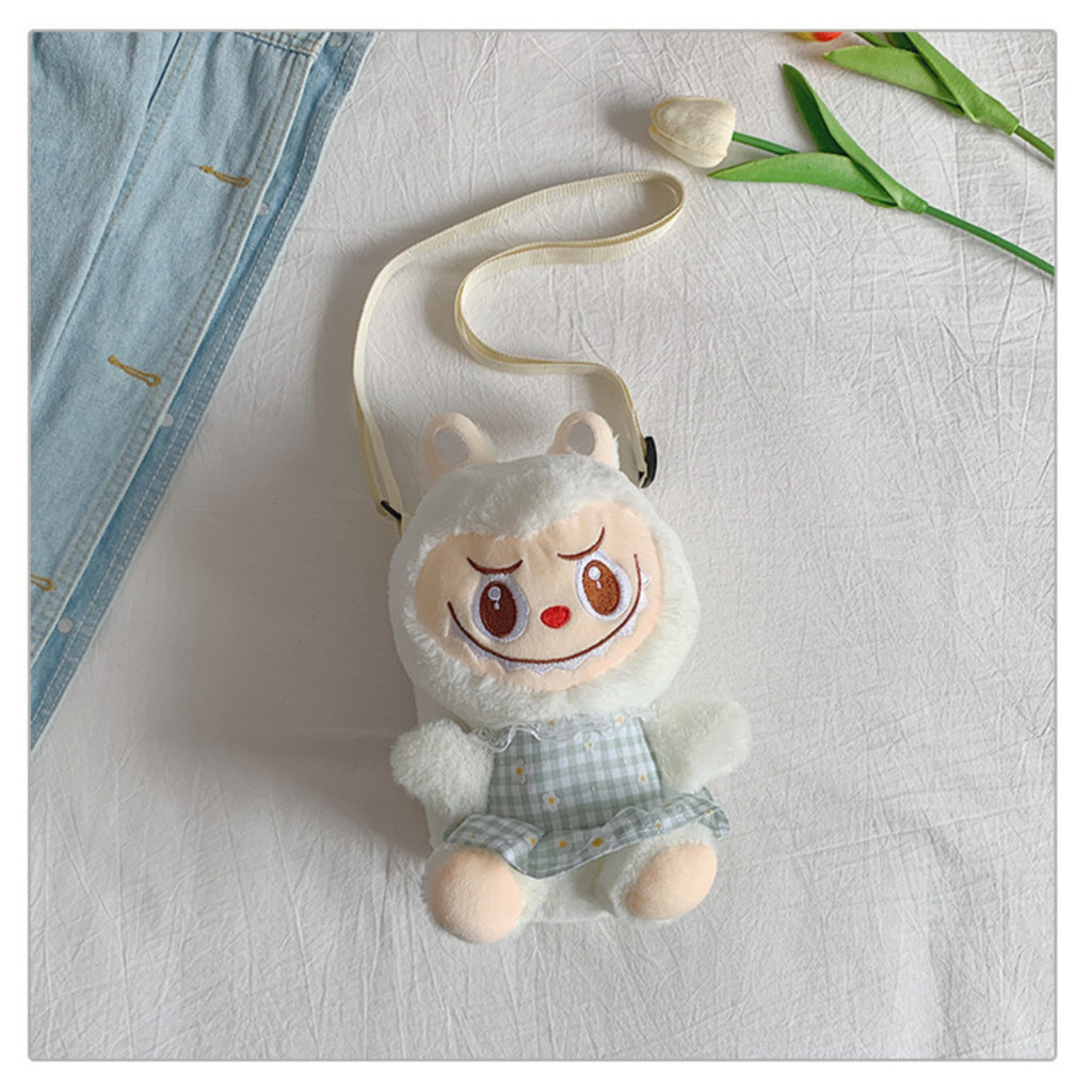 Labubu Plush Backpack Girls Bubble Rabbit Crossbody Gift