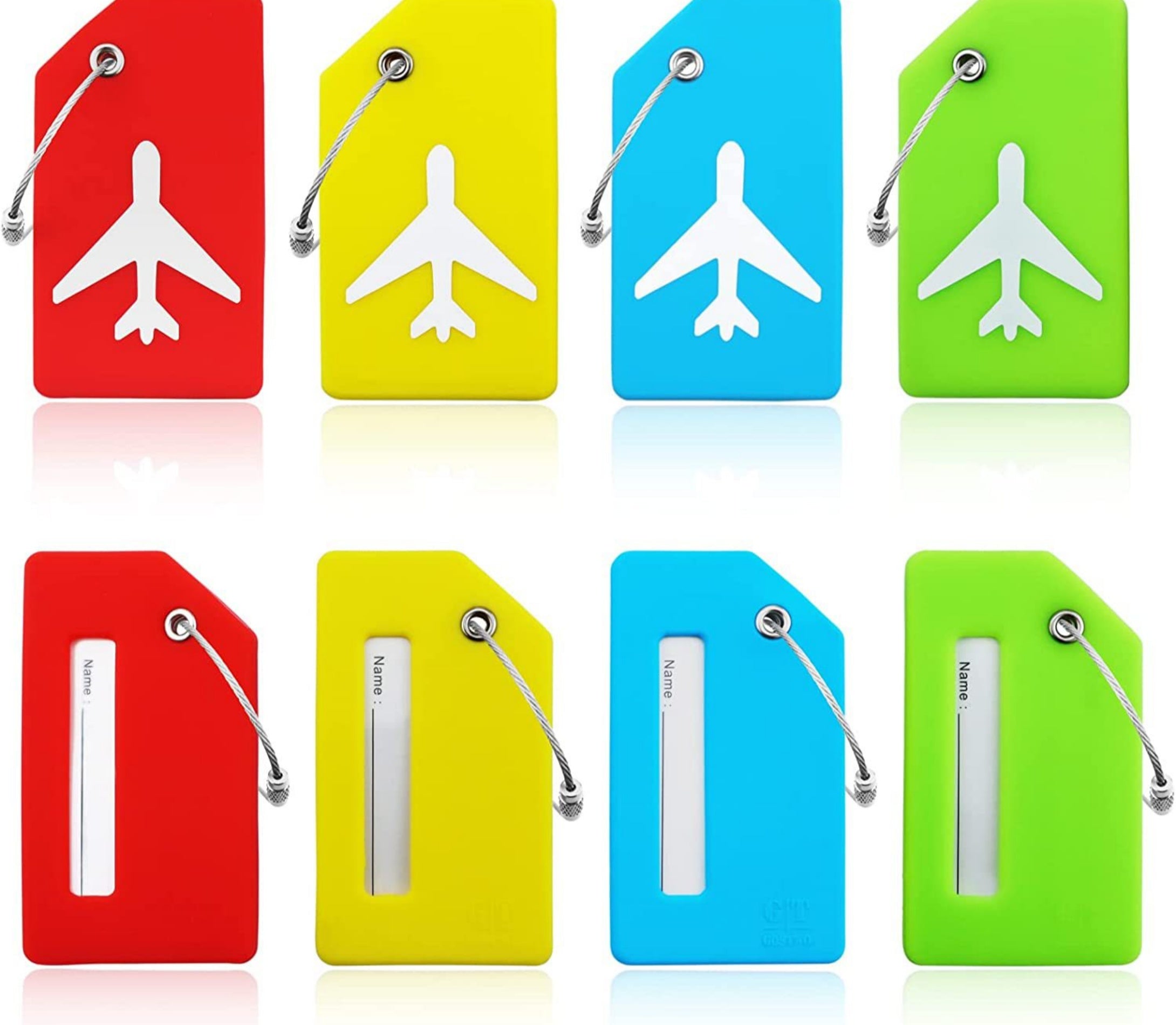 Silicone Suitcase Tags Luggage Travel Labels Name Id Card