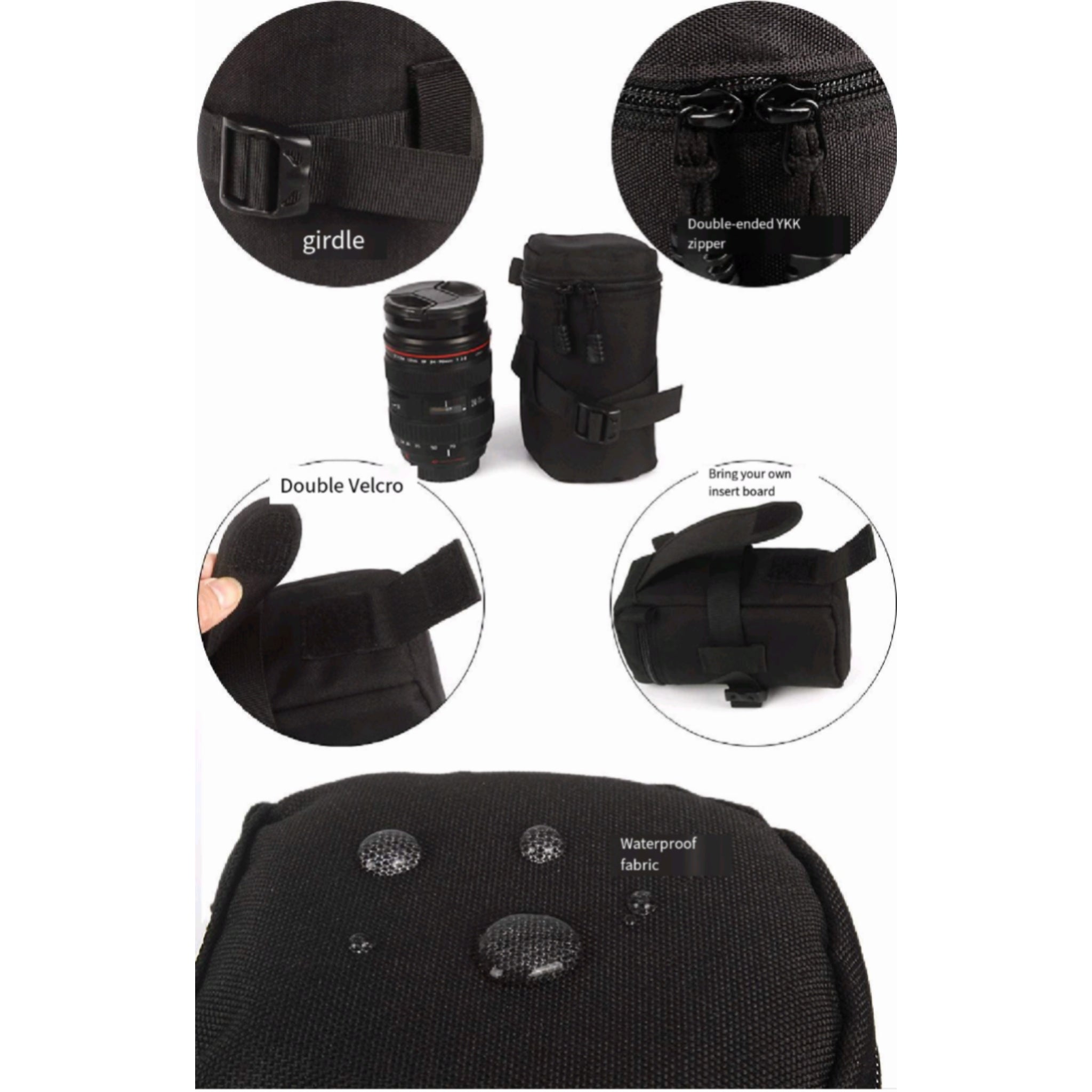 Digital Single Lens Reflex Camera Lens Bag