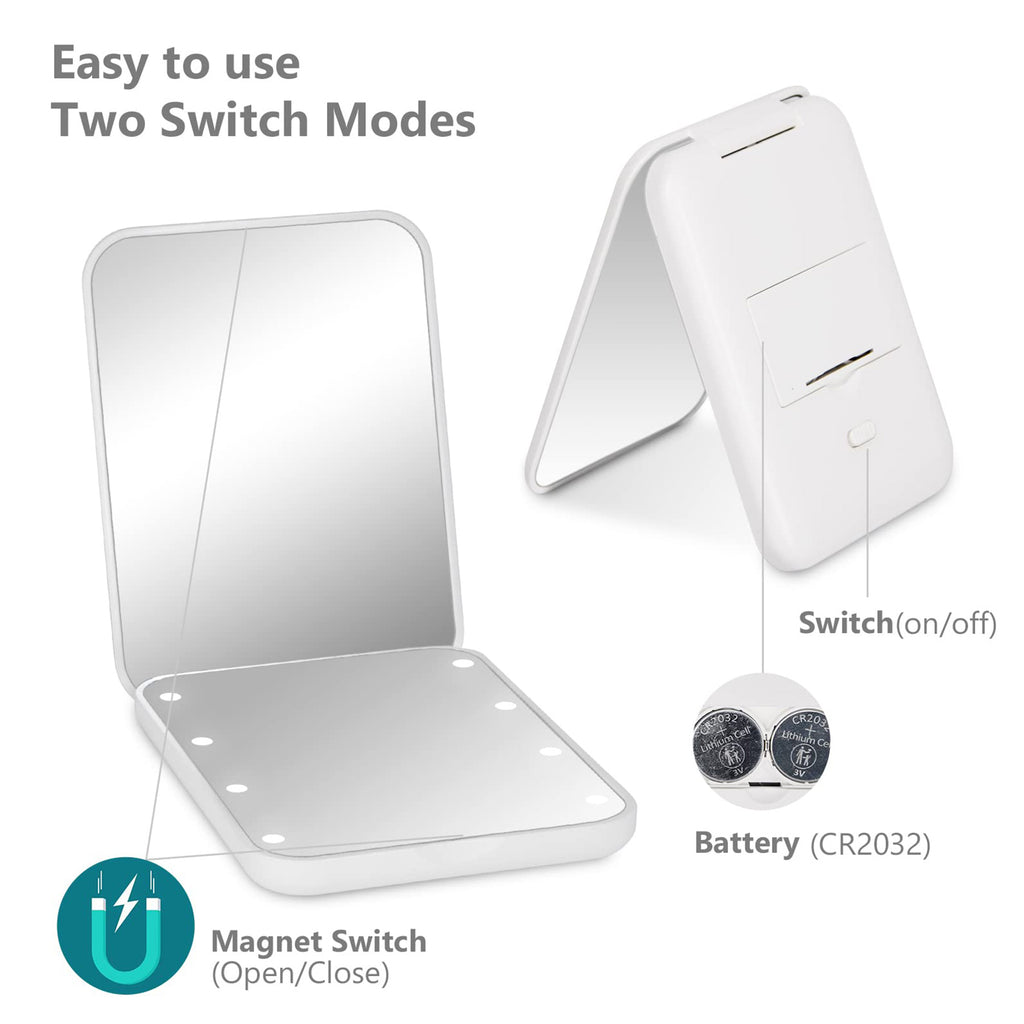 Travel Makeup Mirror With Light