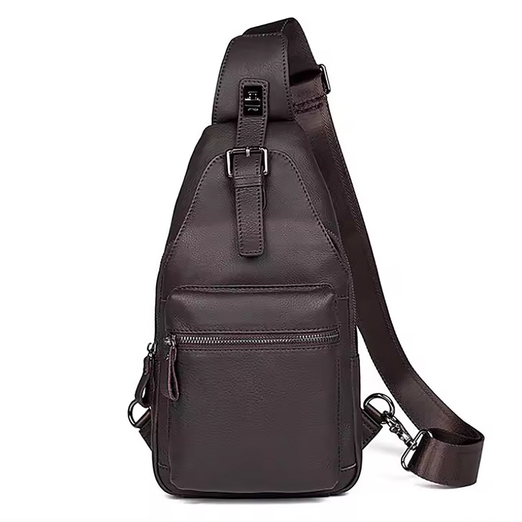Vintage Leather Cross Body Chest Bag
