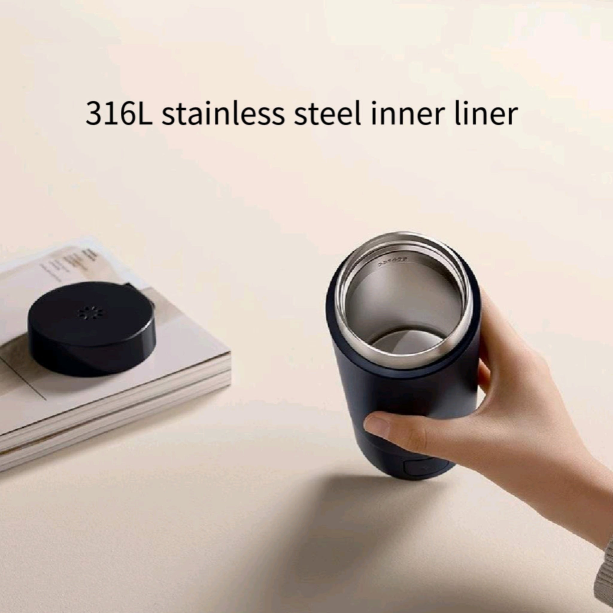 12oz Stainless Steel Portable Kettle 4-Min Boil Keep Warm