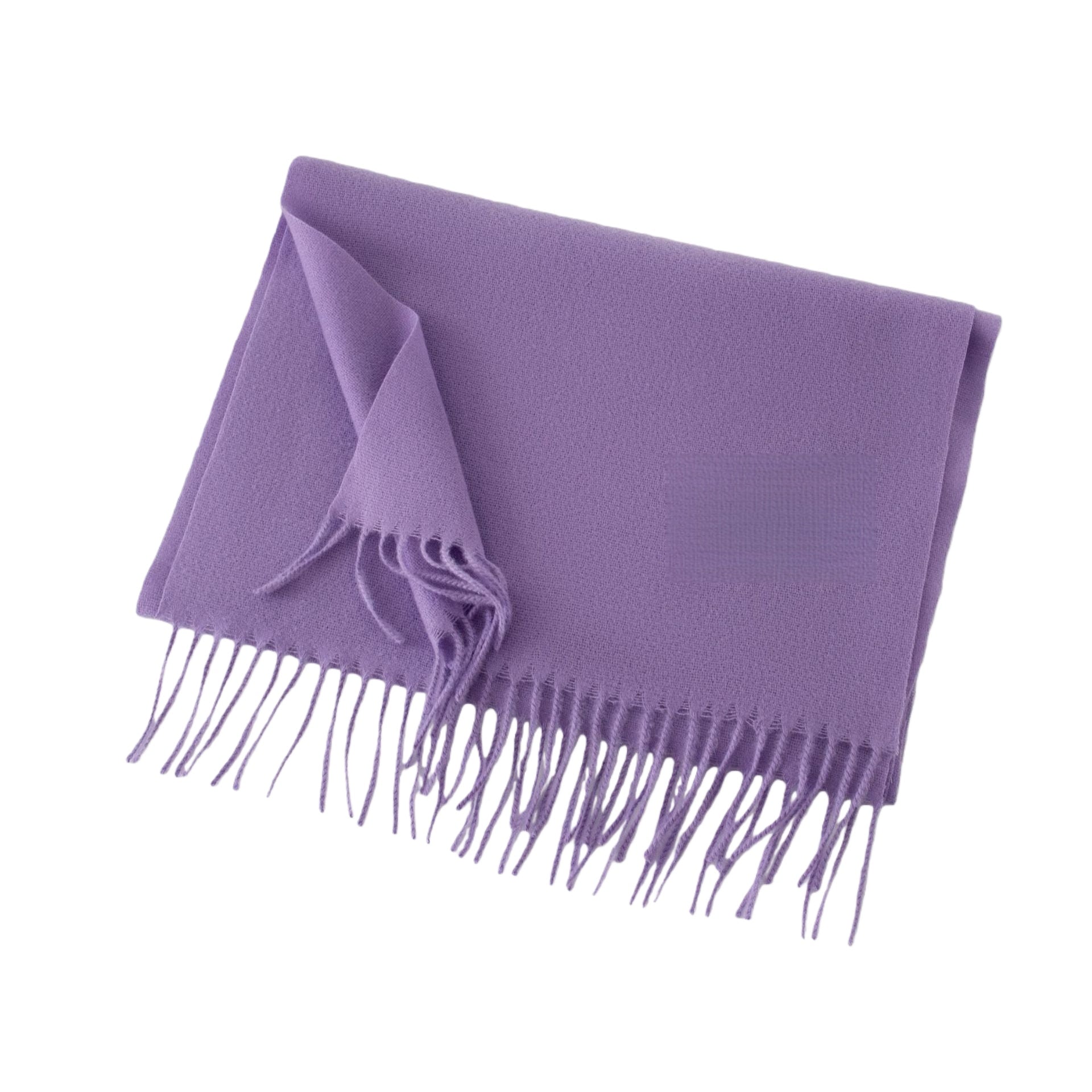 Warm Knitted Woven Scarf With Tassel