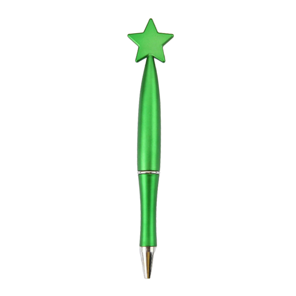 Plastic Star Shape Ballpoint Pen Black Ink Retractable Pen